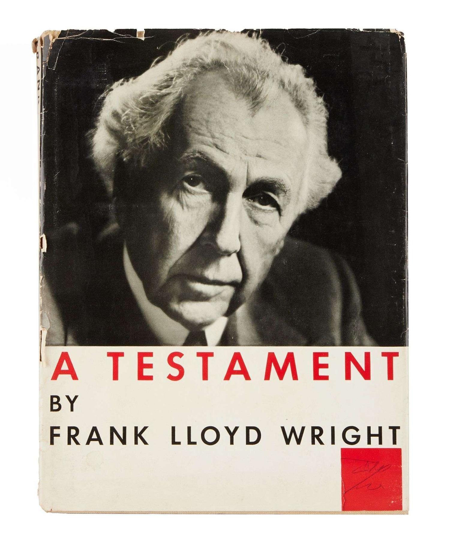 Marilyn Monroe | 1957 Frank Lloyd Wright Inscribed Book Titled “A Testament” lot
