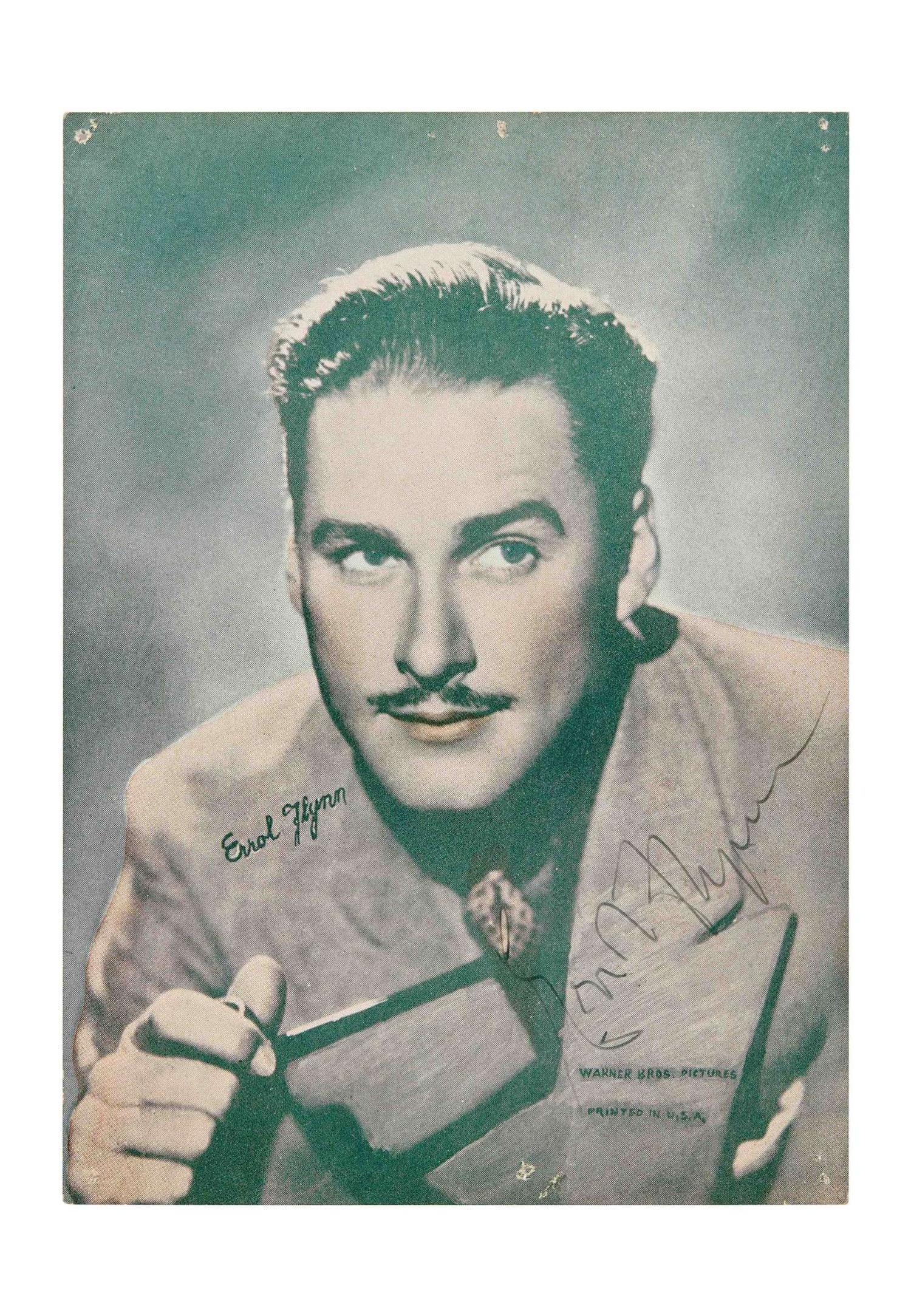 Errol Flynn | Signed Photo Print lot