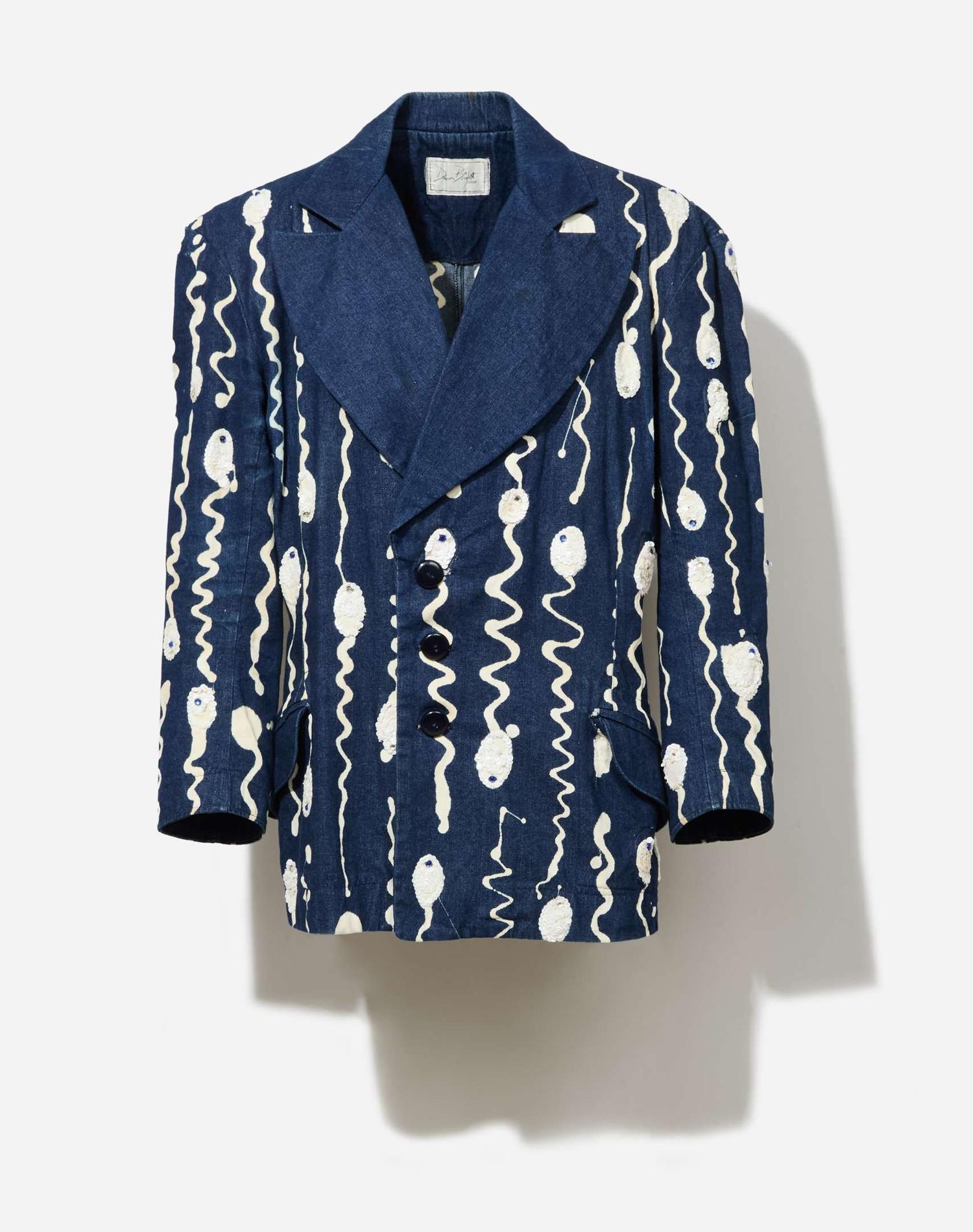 Boy George | 1995 Limelight Concert, Satan's Butterfly Ball Tour, Dean Bright Sequin Embellished Denim Blazer (With Image) lot