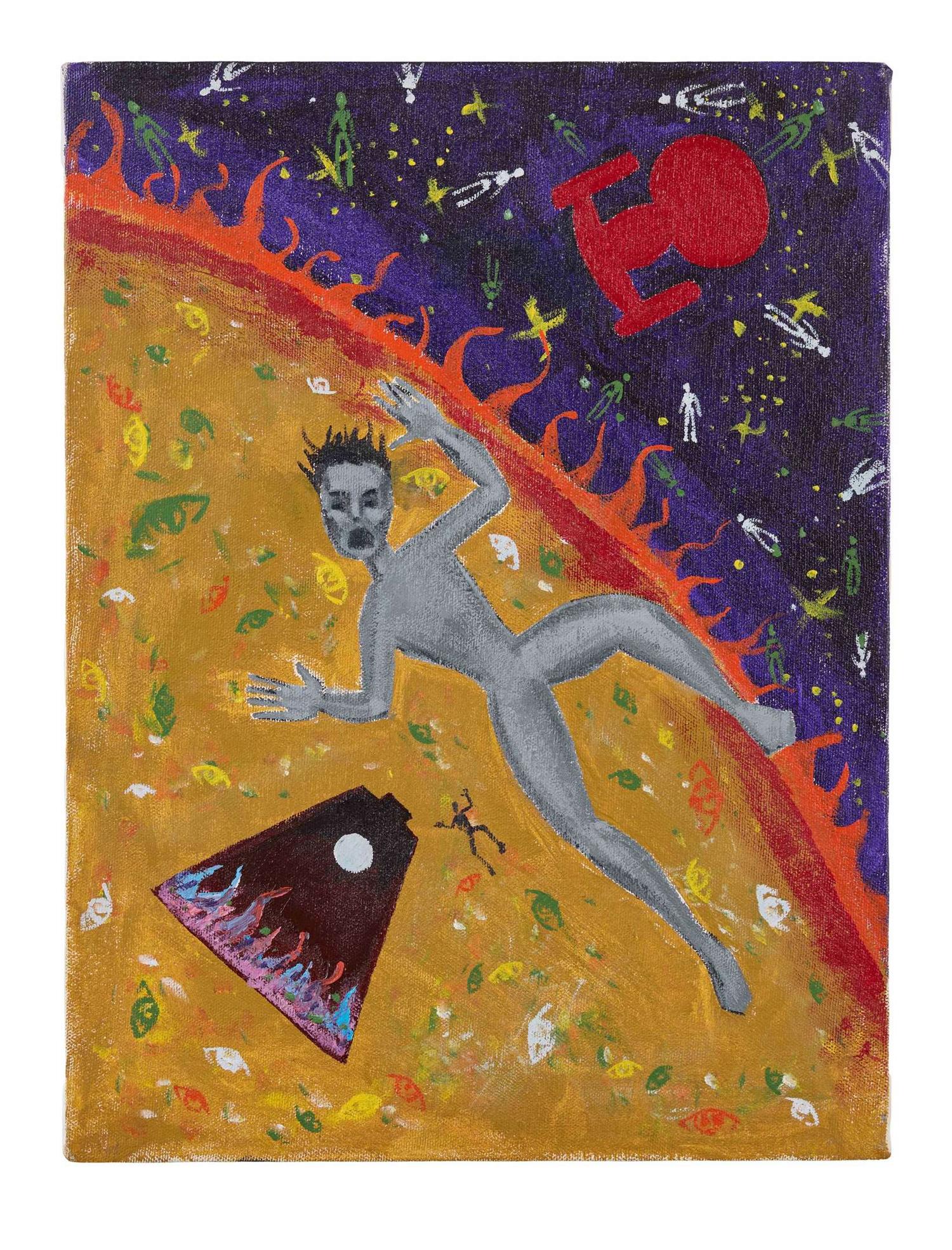 Star Trek: The Next Generation | Alien Asylum Patient Painting from “Frame of Mind” lot
