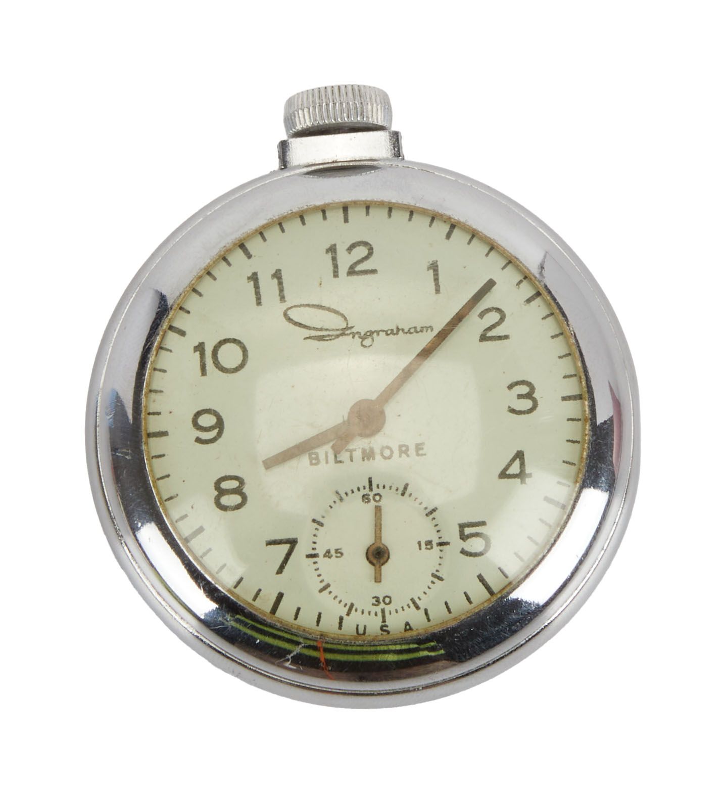 ヴィンテージ時計 Ingraham イングラムUSA トラベル CHUM Elvis Presley | Personalized Ingraham Biltmore Pocket Watch