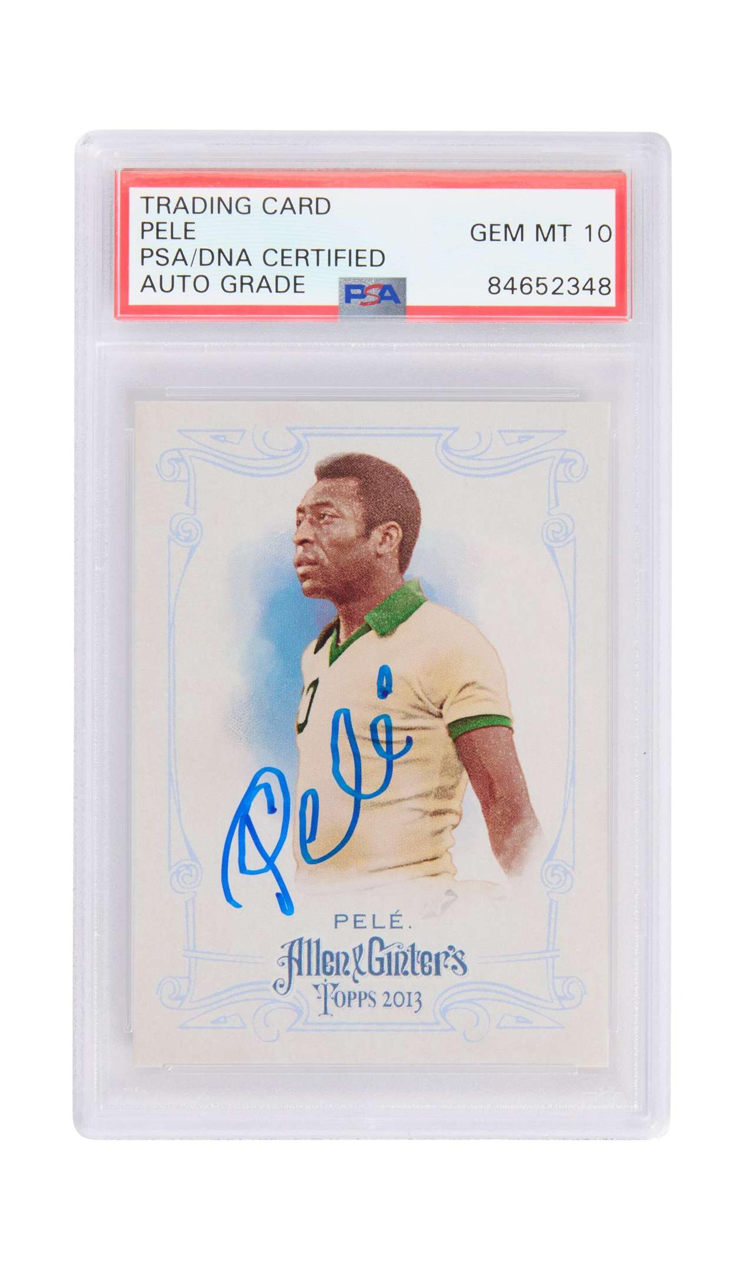 Pele | Signed Topps “Allen & Ginter's” Trading Card (PSA) lot