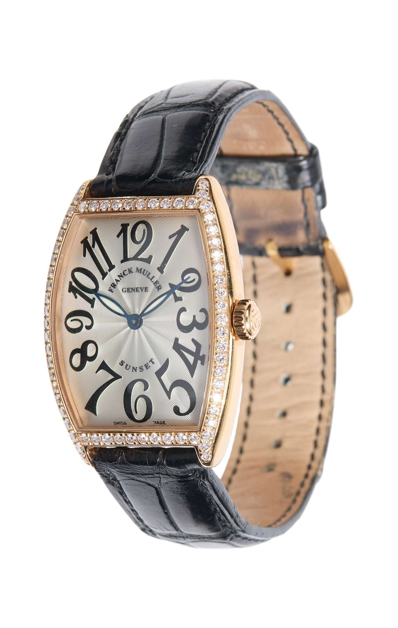 Reba McEntire | Franck Muller 18K Rose Gold and Diamond “Cintree Curvex ...