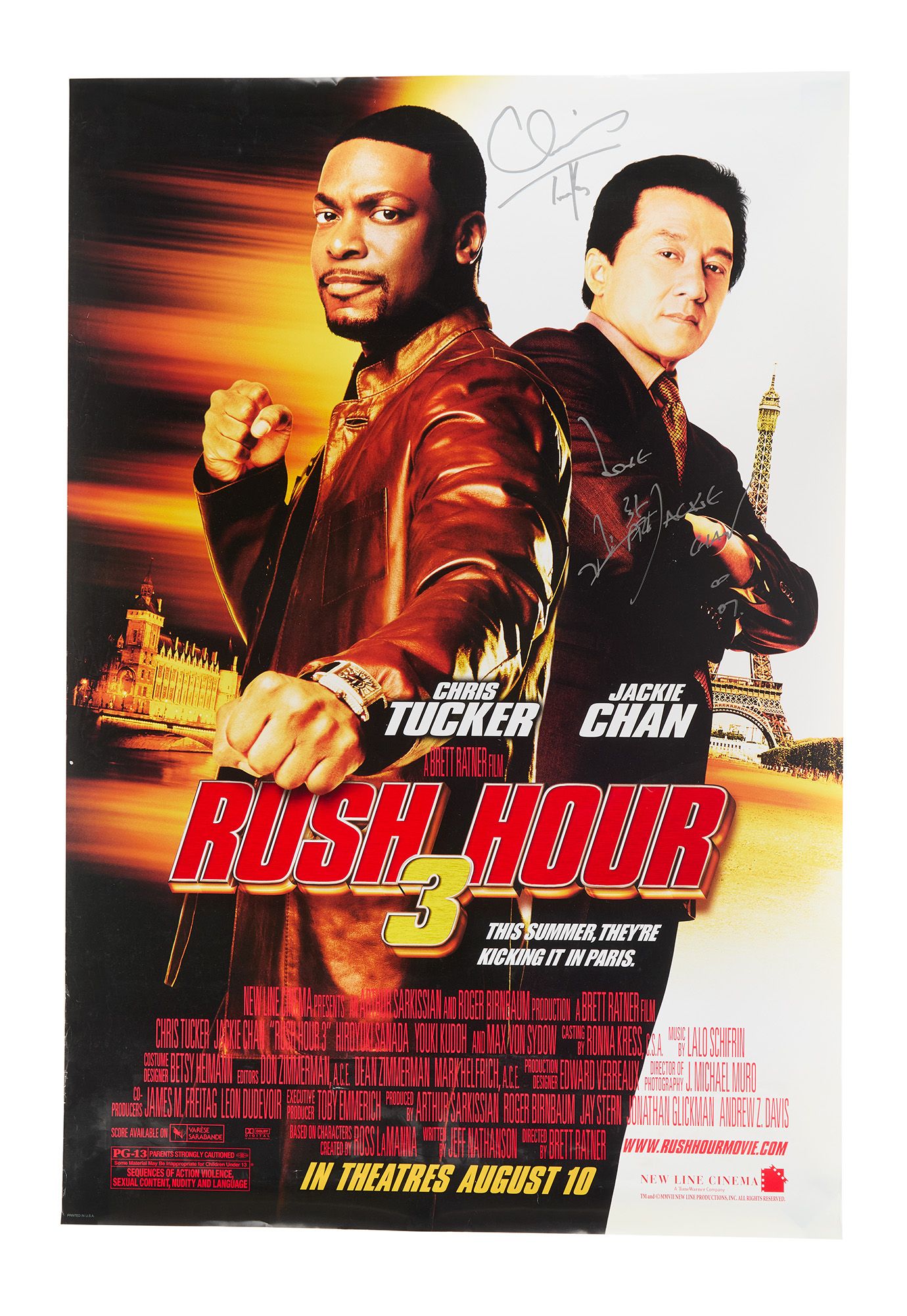 Rush Hour 3 | Jackie Chan and Chris Tucker Signed Poster