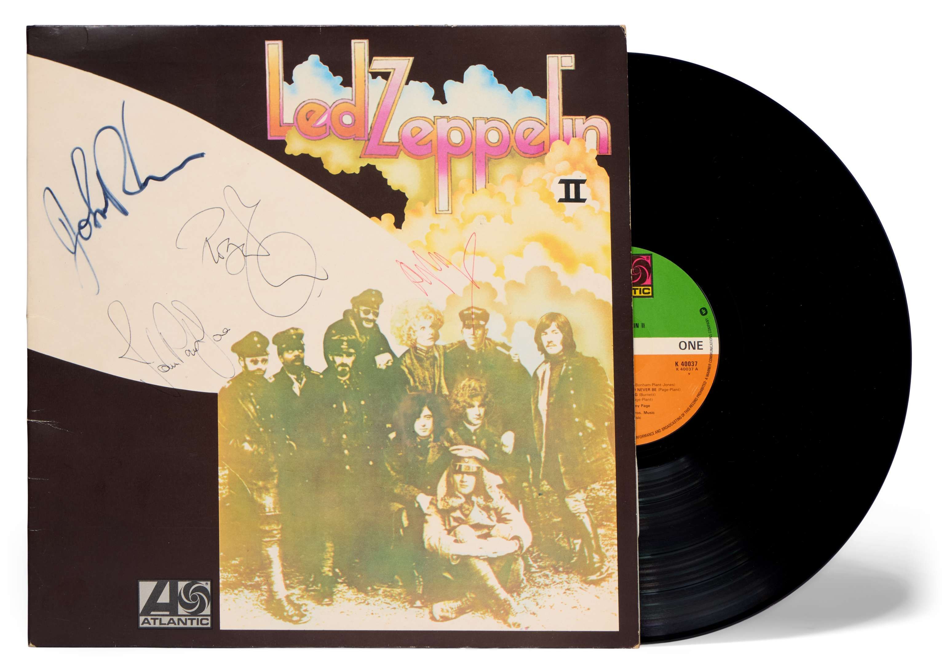 Led Zeppelin | Band-Signed “Led Zeppelin II” Album, Signatures Obtained ...