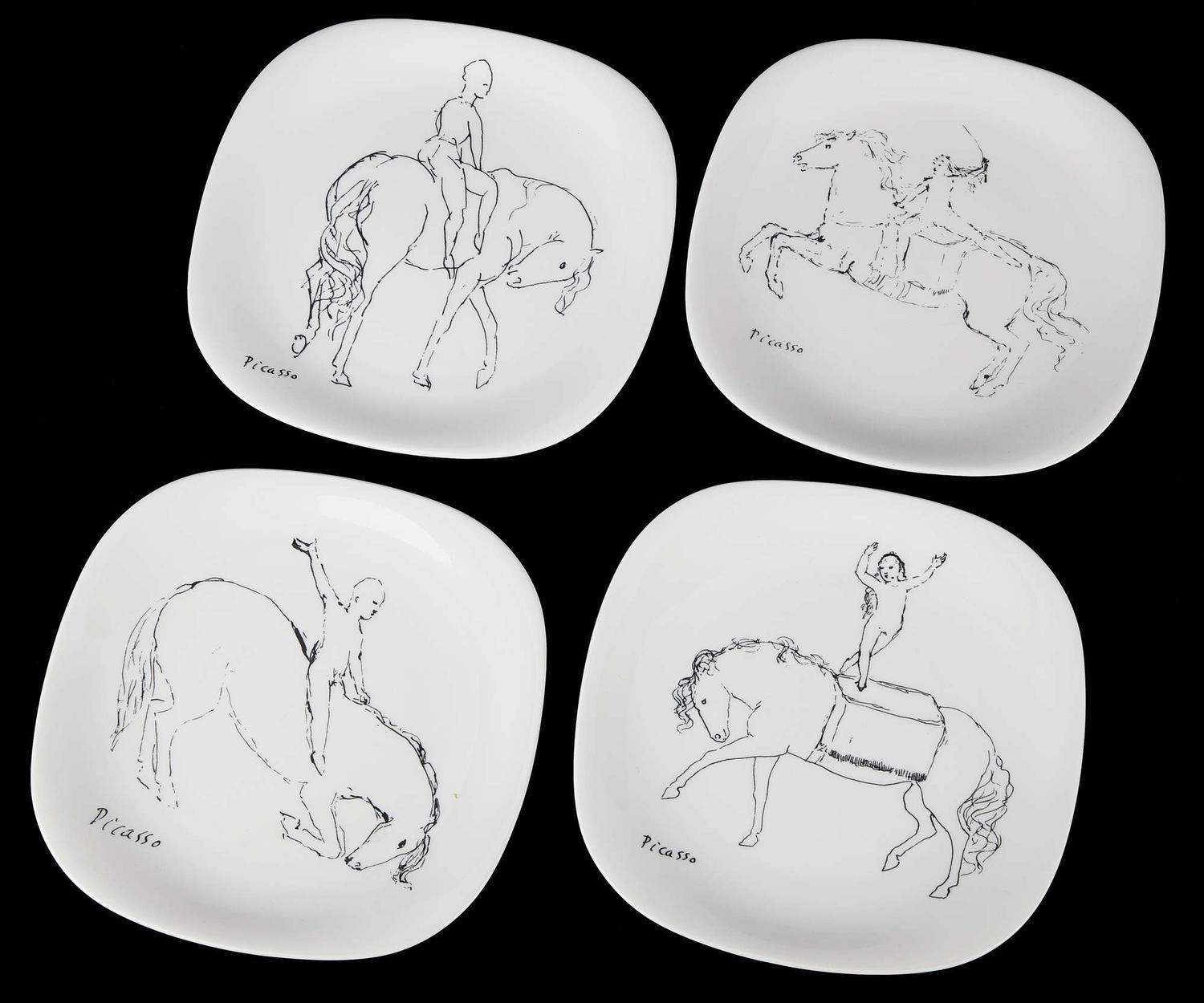 Anna Strasberg | Circa 1970s Block Langenthan Picasso Plates lot