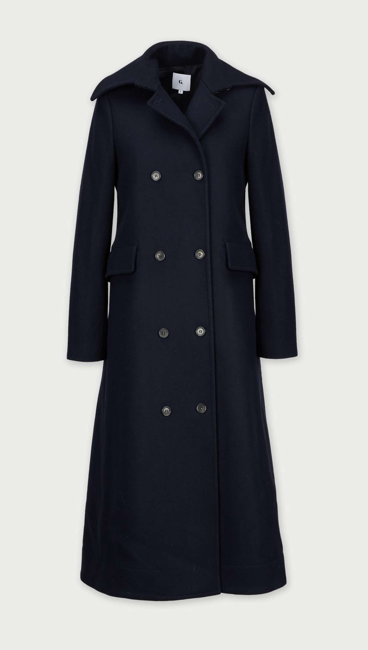Gwyneth Paltrow | goop G. Label Navy Wool Overcoat
