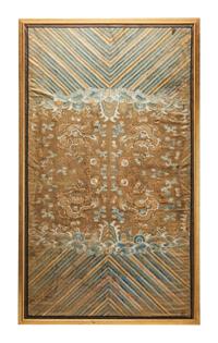 Anna Strasberg | Framed Vintage Chinese Silk Embroidery Dragon Panel