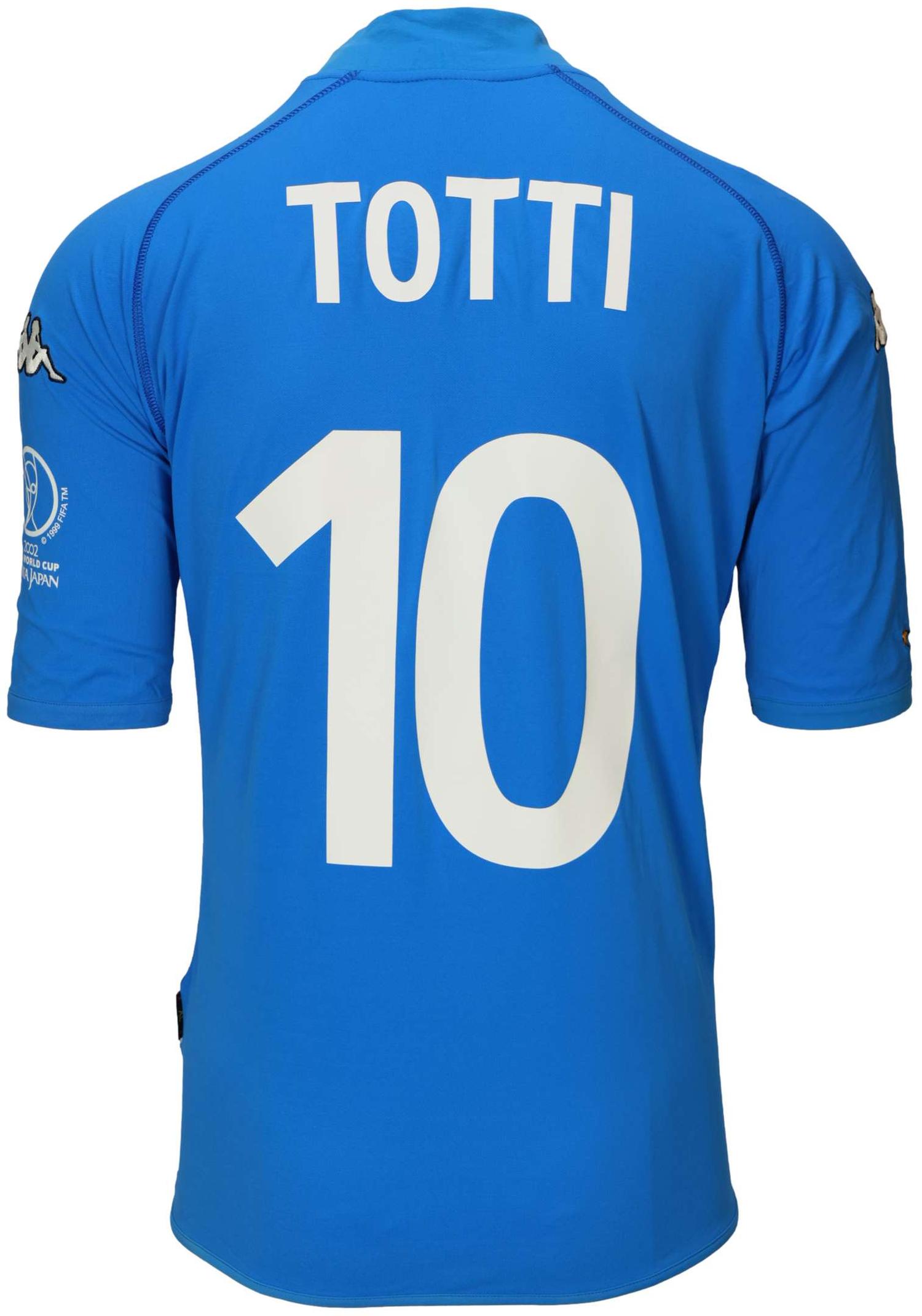 Francesco Totti | Match-Worn 2002 World Cup Italy Jersey (MEARS)