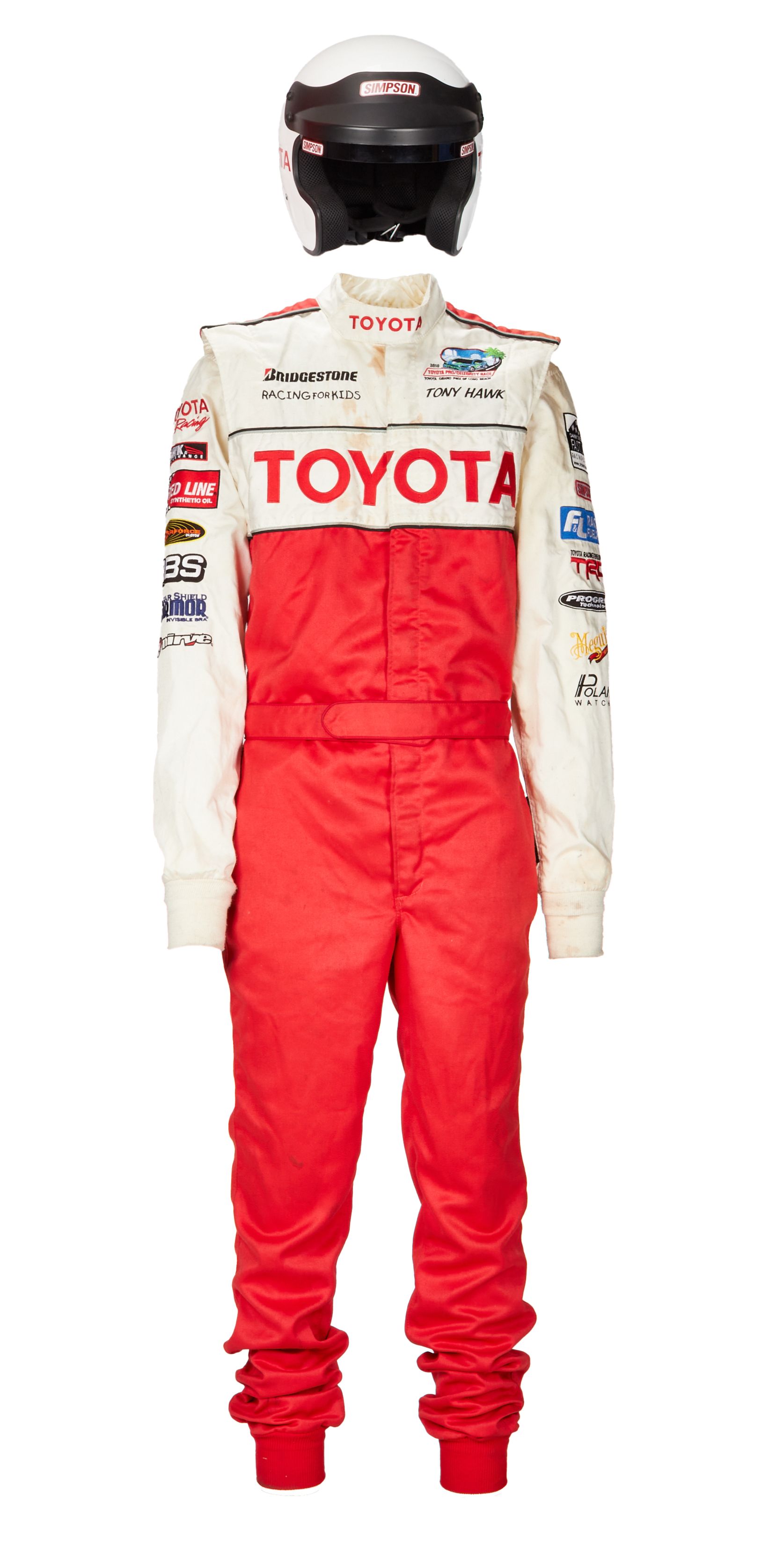 Tony Hawk | Worn 2010 Toyota Pro/Celebrity Grand-Prix Race Fire Suit ...