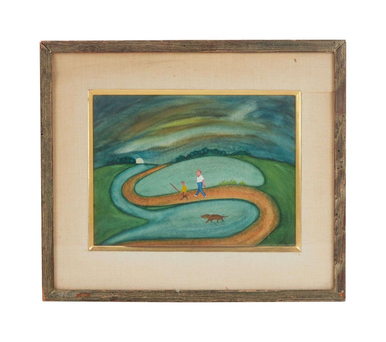 Marilyn Monroe | 1947 Clifford Odets Signed Watercolor lot