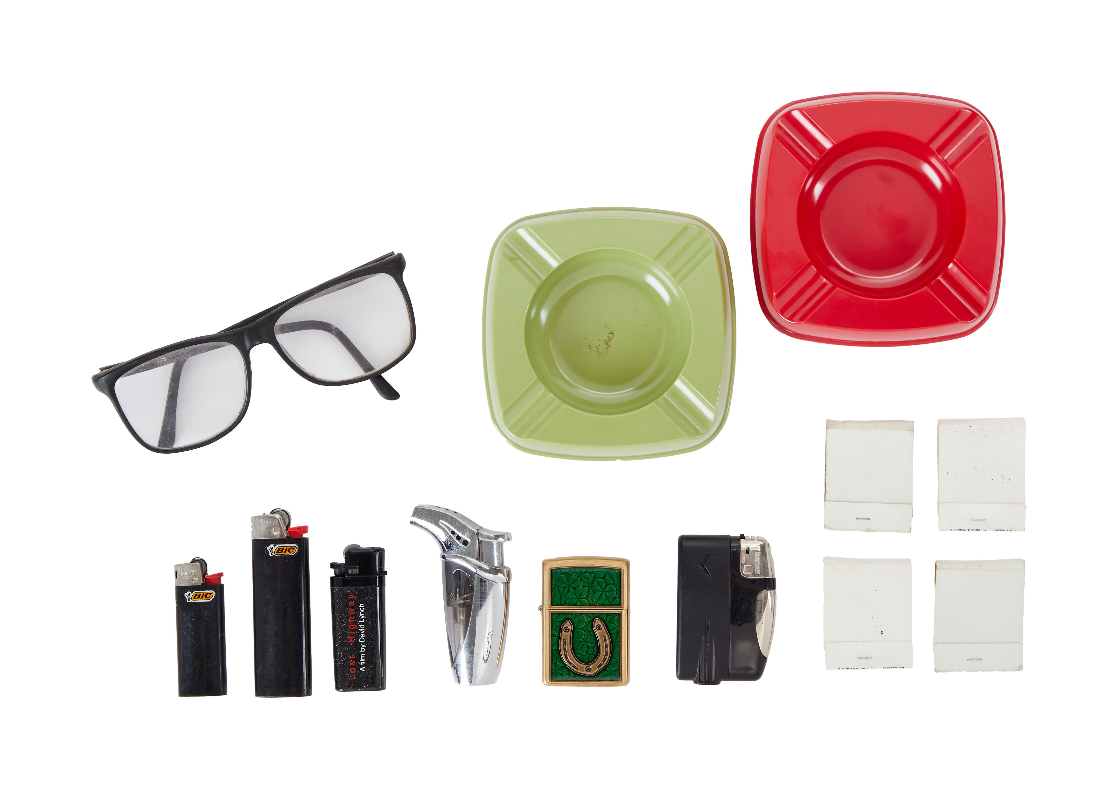 David Lynch | Reading Glasses with Ashtrays and Lighters