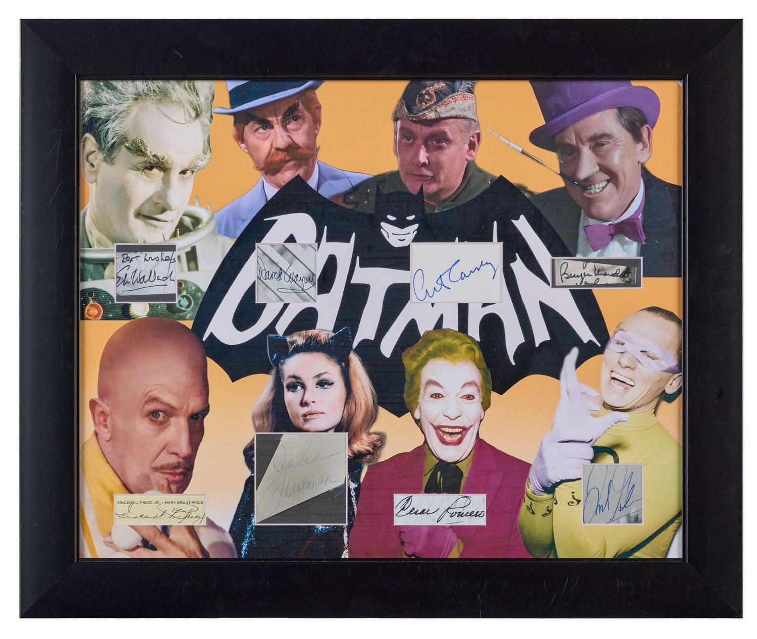 Batman | Villains Signed Framed Display lot