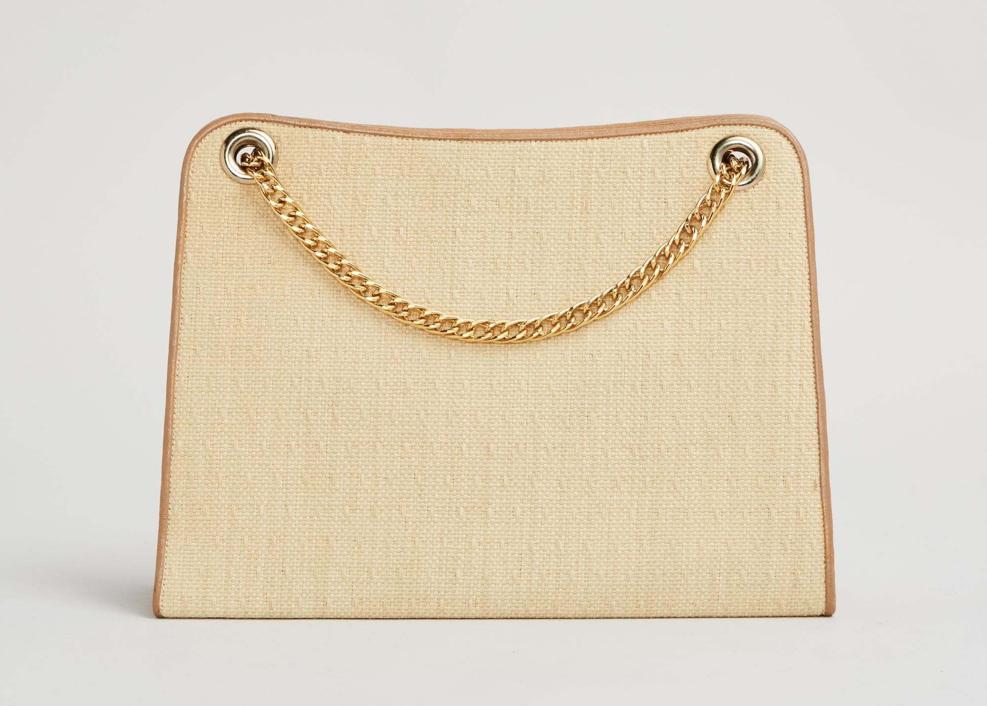 Elizabeth Taylor | 1964 Cartier Yellow Straw Shoulder Bag