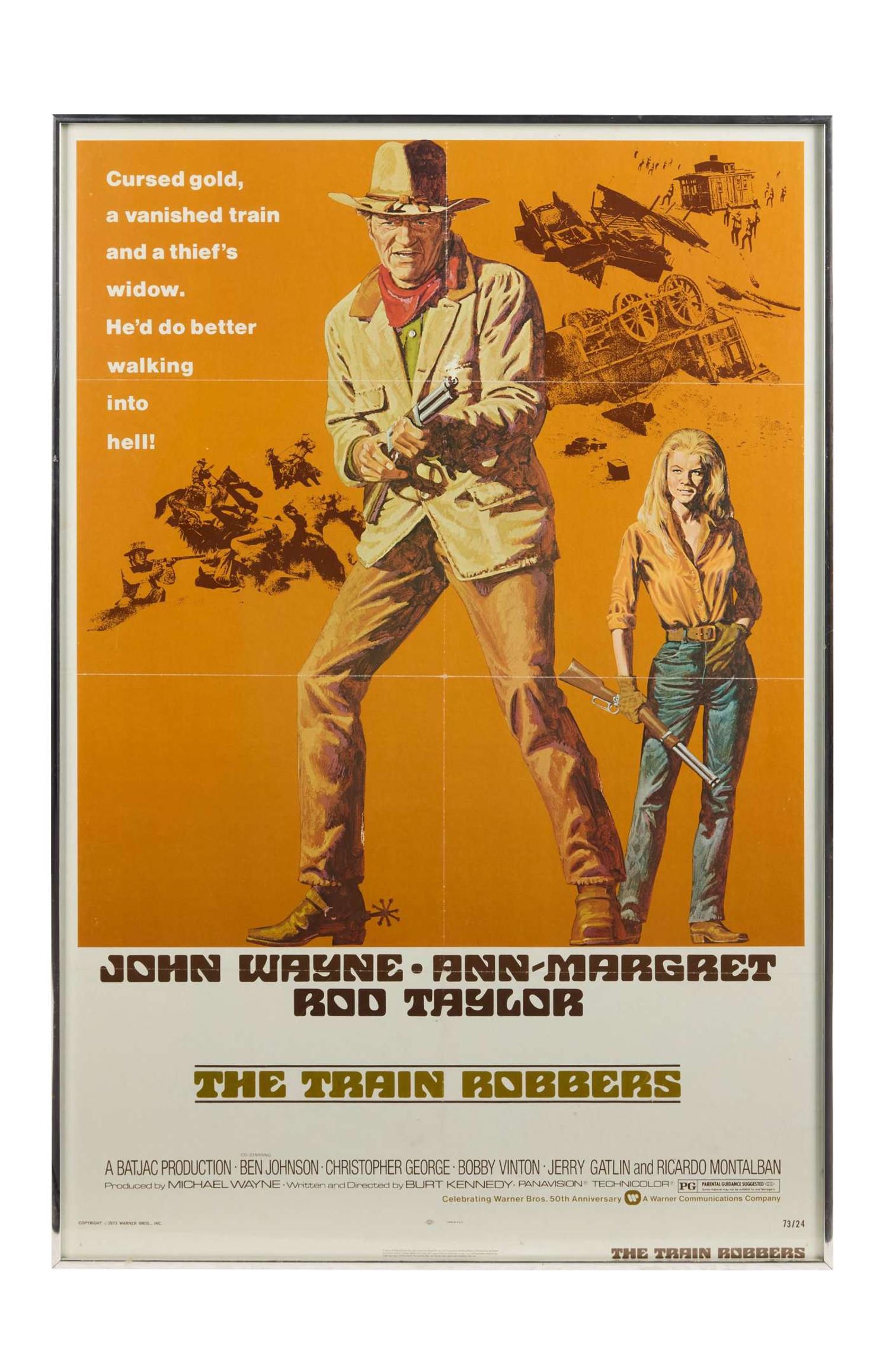 Ann-Margret | 1973 One-Sheet Movie Poster from “The Train Robbers” lot