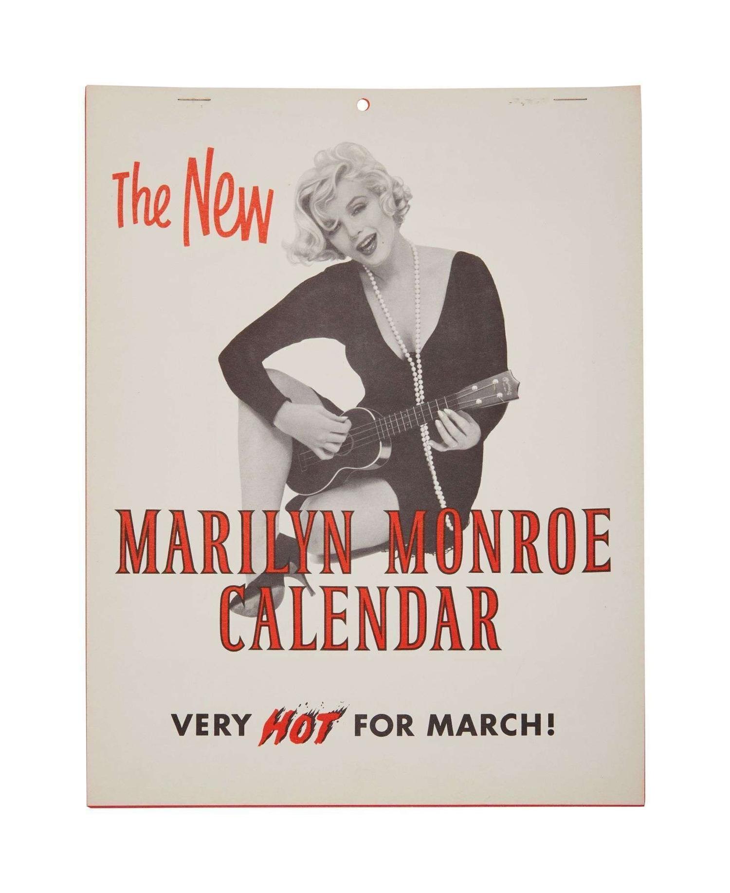 Marilyn Monroe | 1959 Promotional Calendar Related to “Some Like It Hot” lot