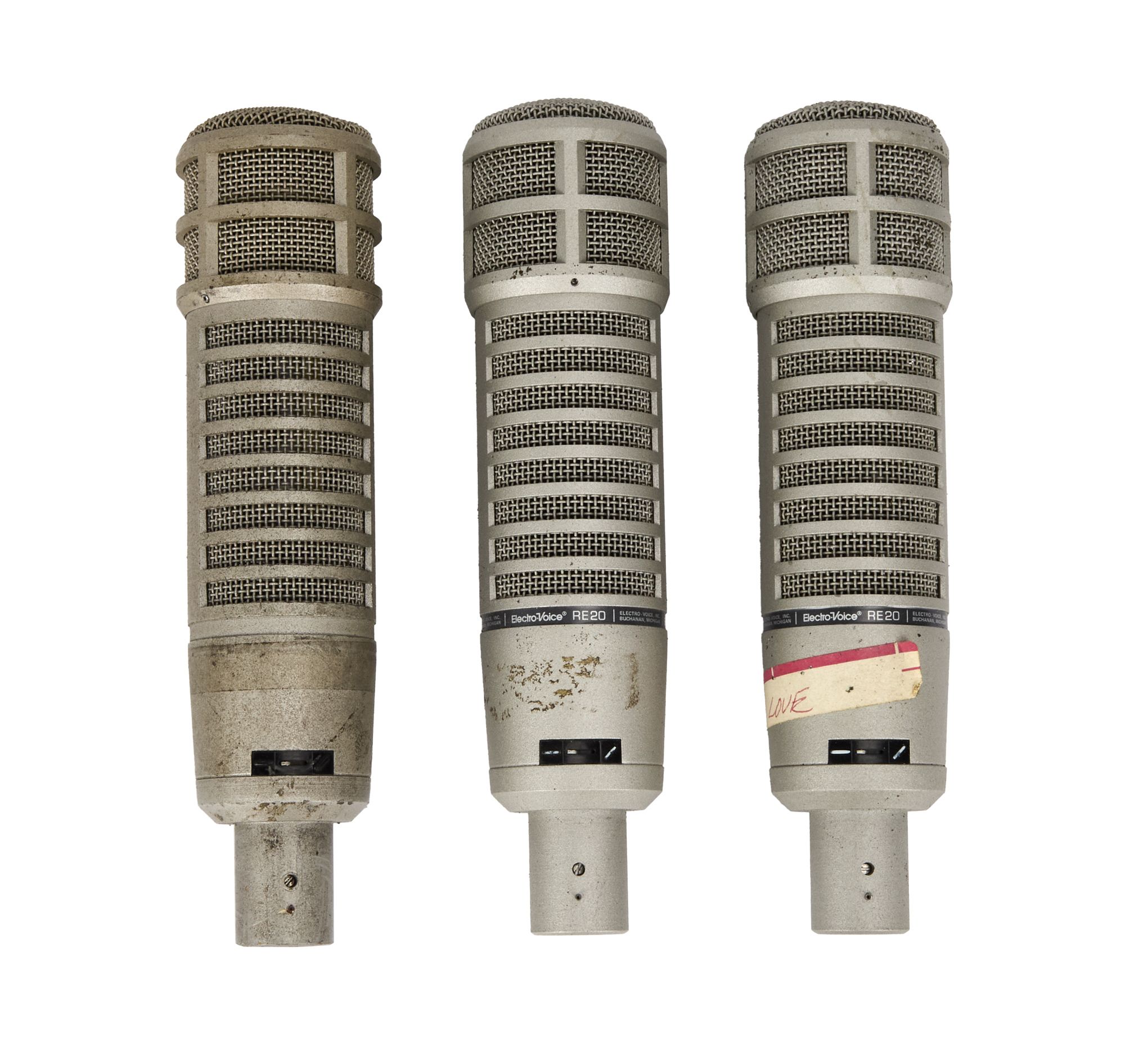 Frank Zappa | Three Electro Voice RE20 Dynamic Microphones, One Labeled ...
