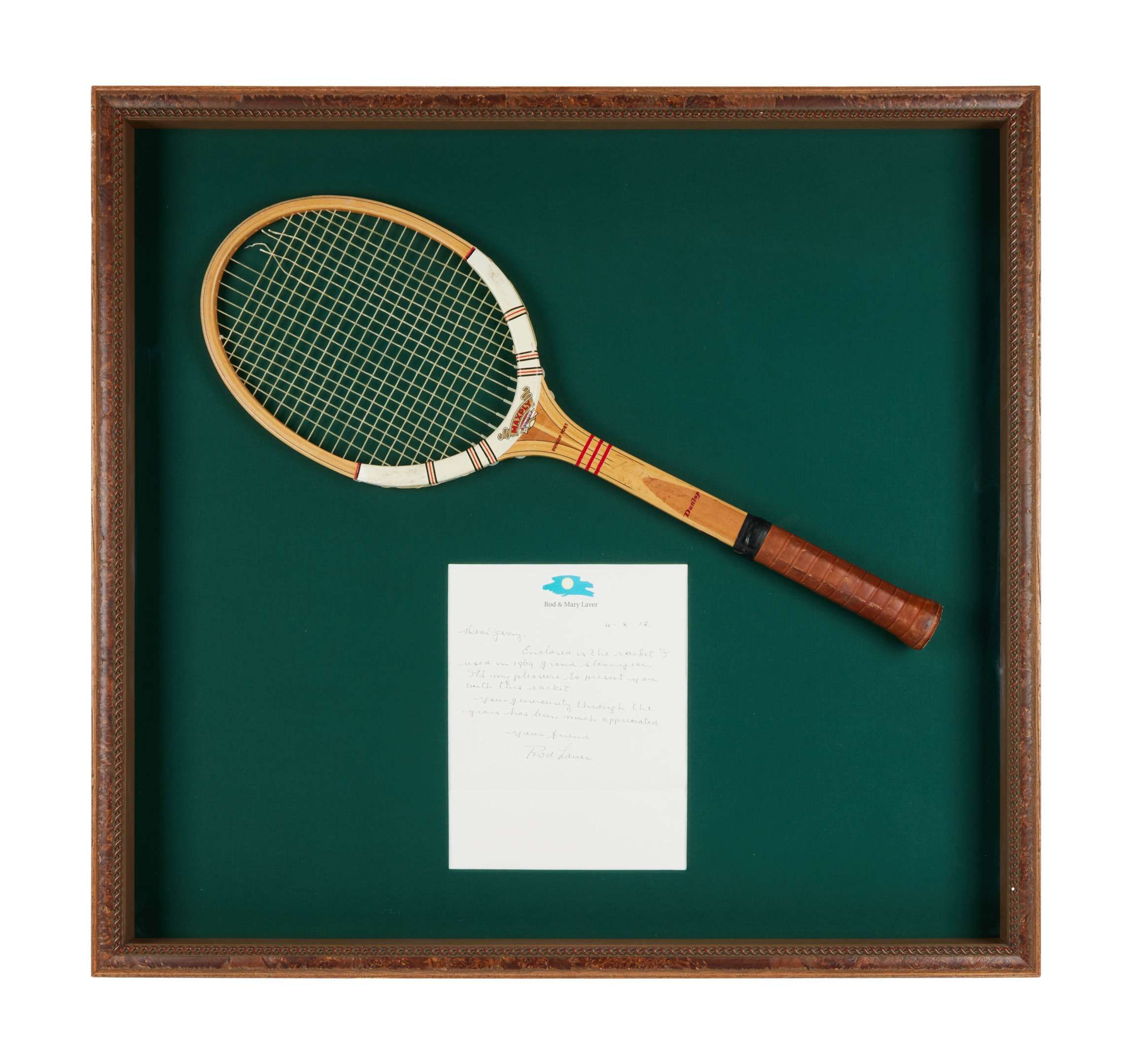 Jerry Weintraub | Rod Laver 1969 US Open Tennis Racket