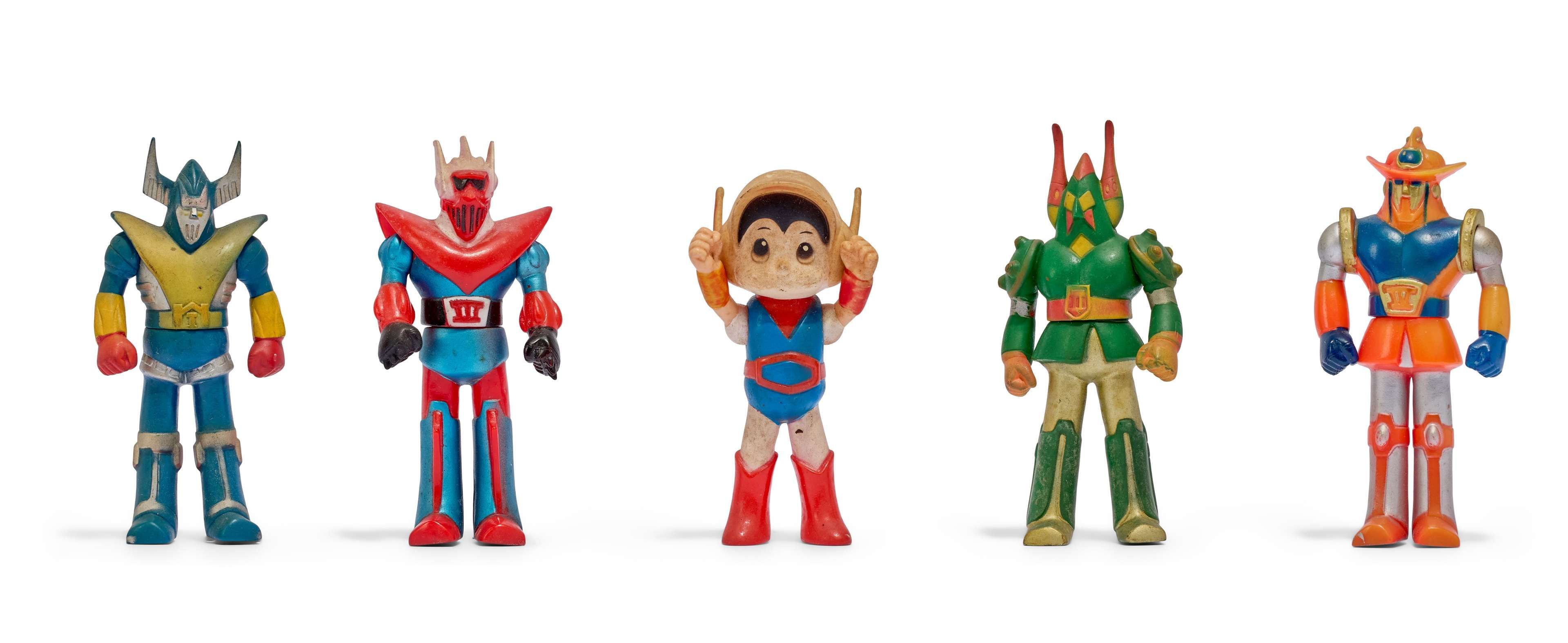 Sofubi | Vintage Takemi “Blocker Gundan 4 Machine Blaster” Figures (5)
