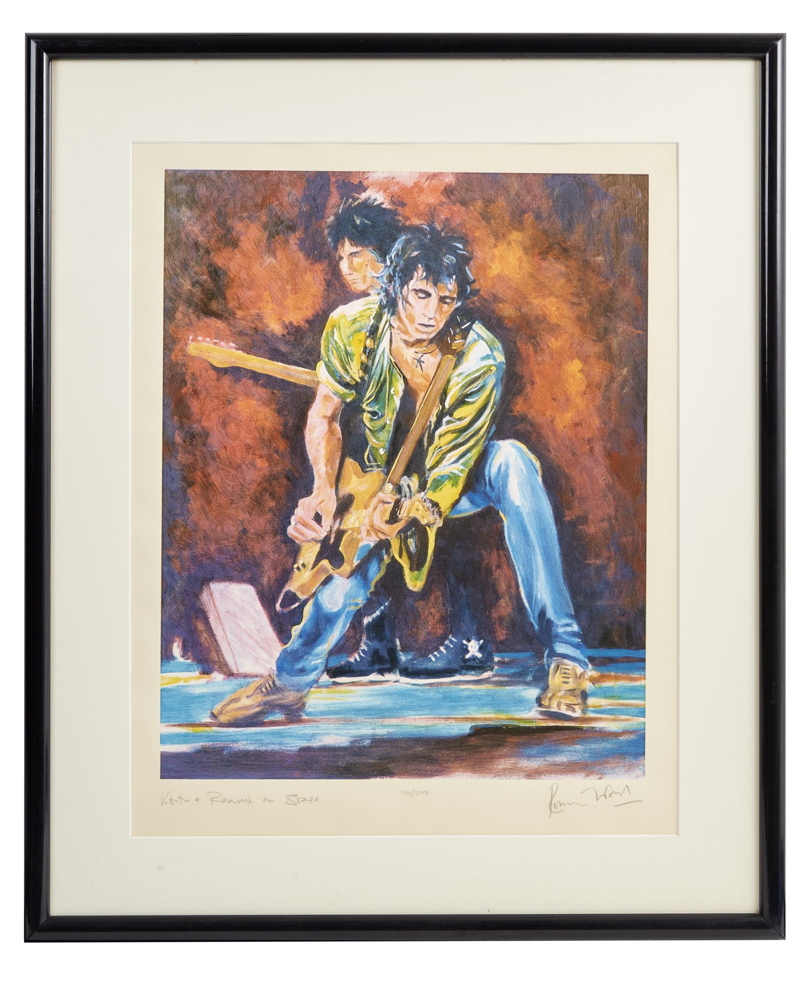 ロニー・ウッド オークションカタログ「RONNIE and JO WOOD」 The Rolling Stones | Ronnie Wood Signed Limited-Edition Print