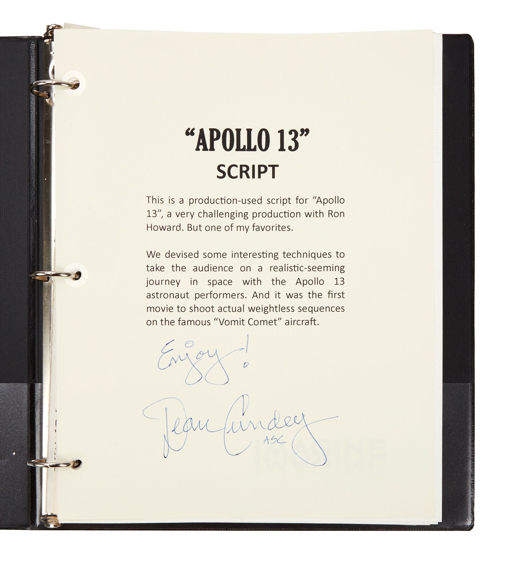 Apollo 13 | First Revised Draft Script