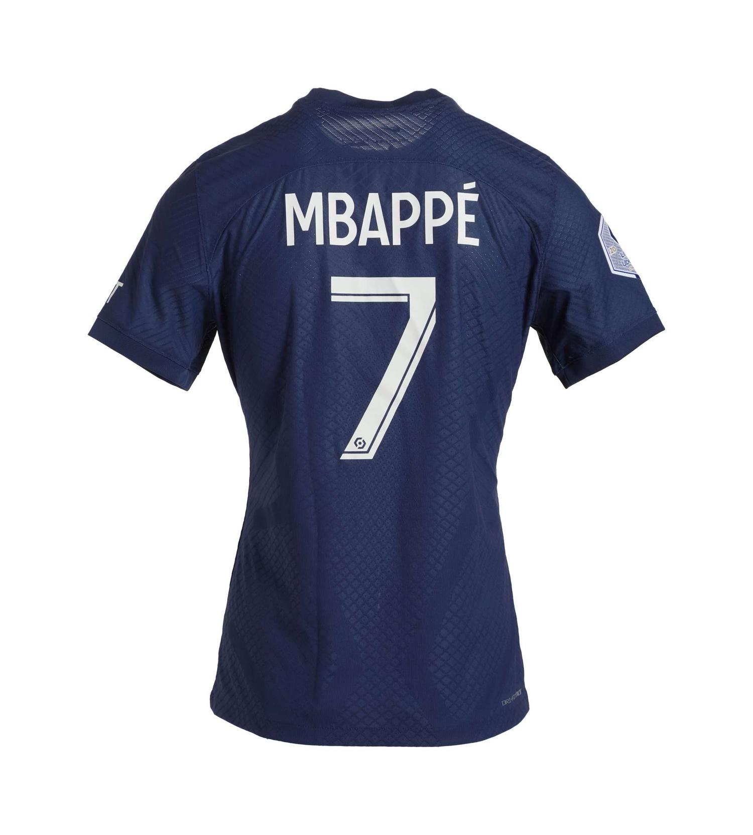 Kylian Mbappe | Match-Worn 2022 Paris Saint-Germain Jersey (MeiGray) lot