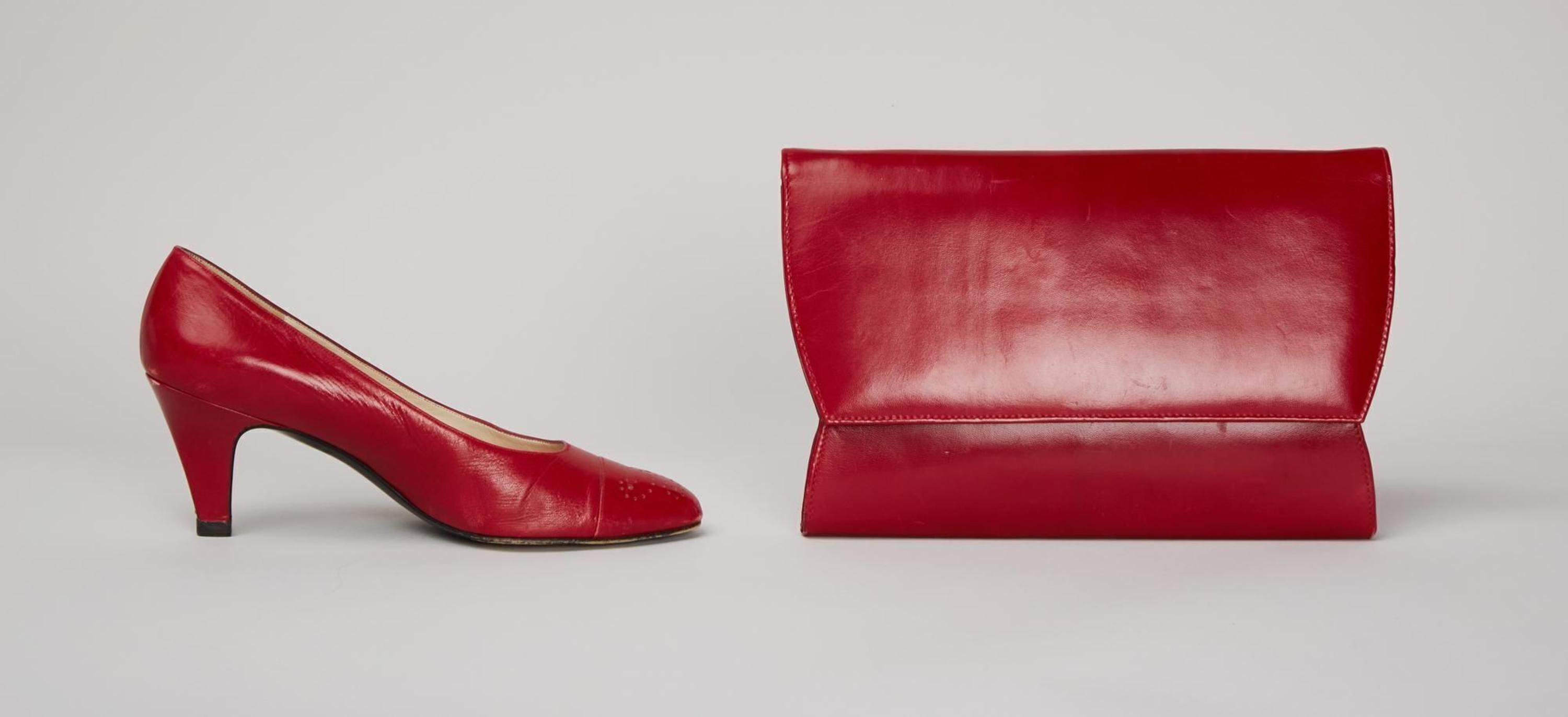 Princess Diana | 1990 Japan Royal Visit Rayne Red Leather Shoes