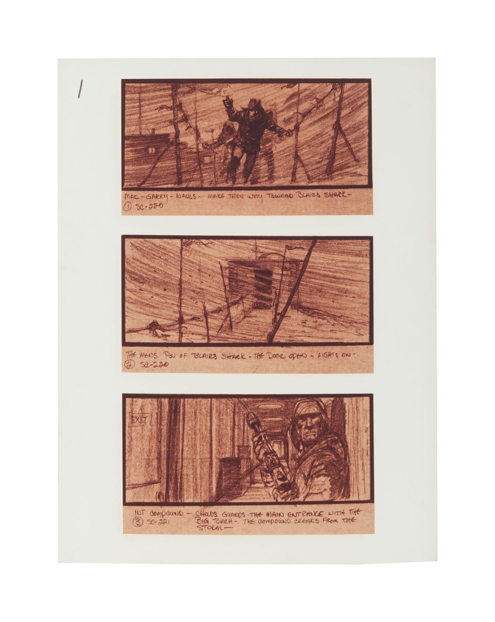 The Thing | Ending Sequence Storyboards (A)