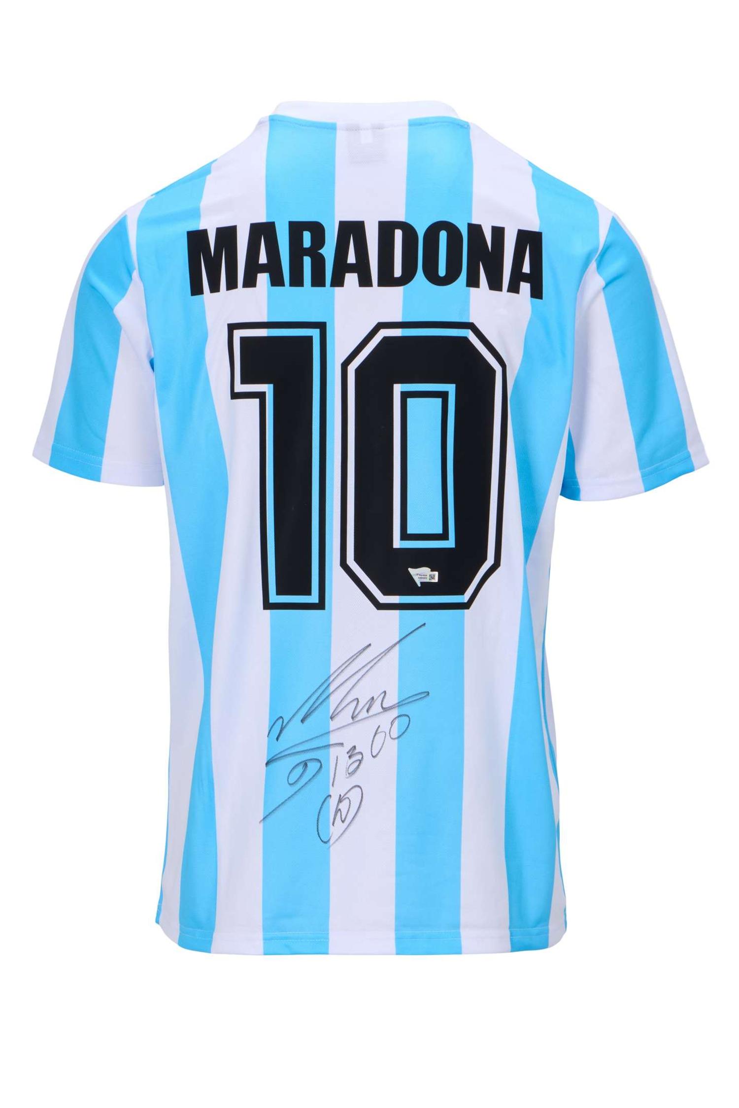 Diego Maradona | Signed Argentina Commemorative Jersey (Fanatics) lot