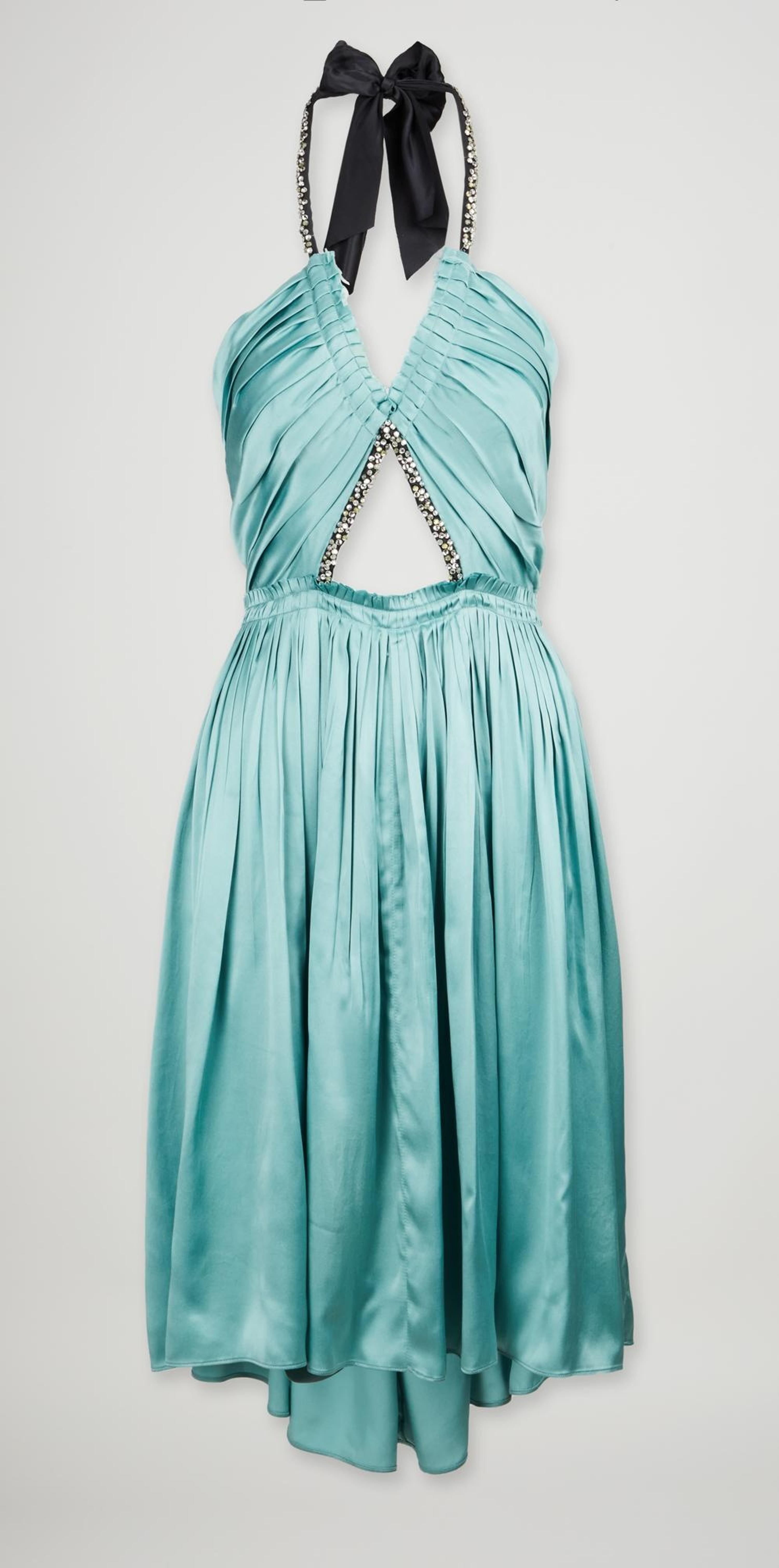 Chloe | Phoebe Philo Spring 2005 Collection Silk Embellished Evening Dress