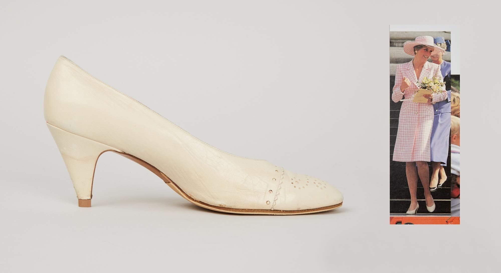 Princess Diana | 1990 Cream Rayne Leather Pumps