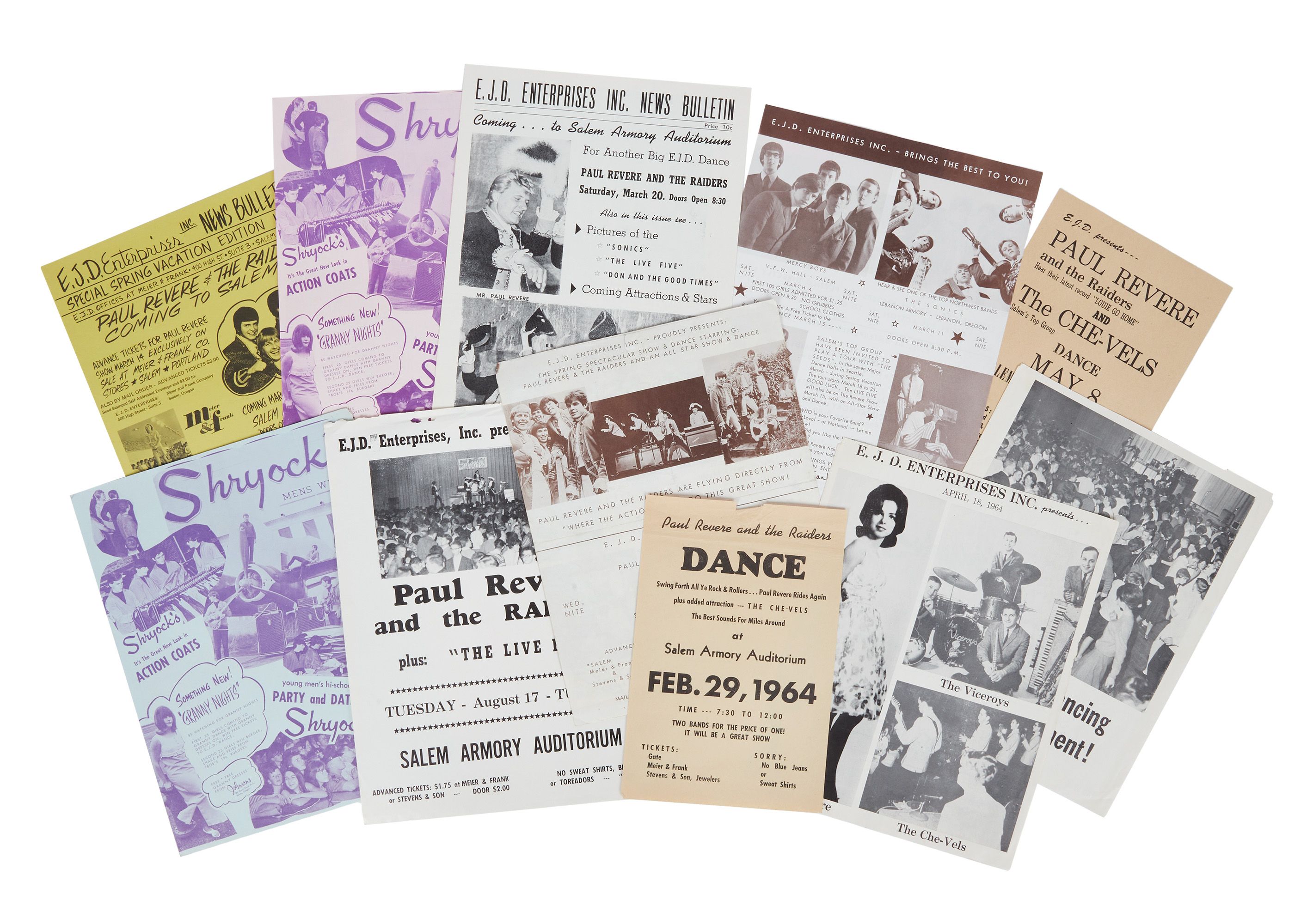 Mark Linsday | Paul Revere & The Raiders Performance Ephemera