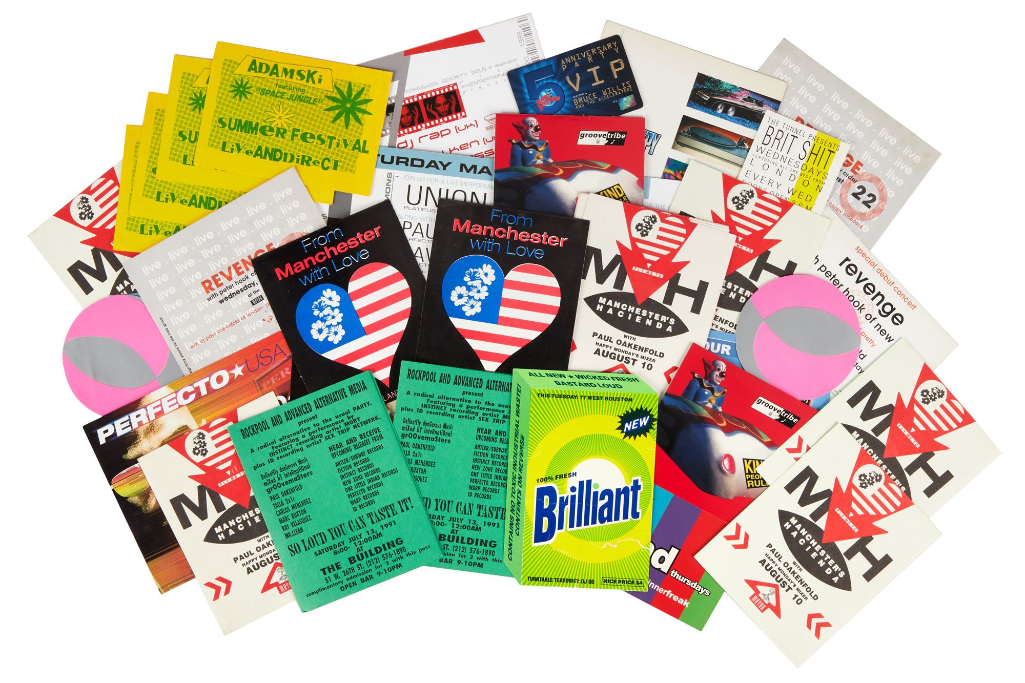 Paul Oakenfold | Collection of Early 1990s US House and Rave Flyers ...