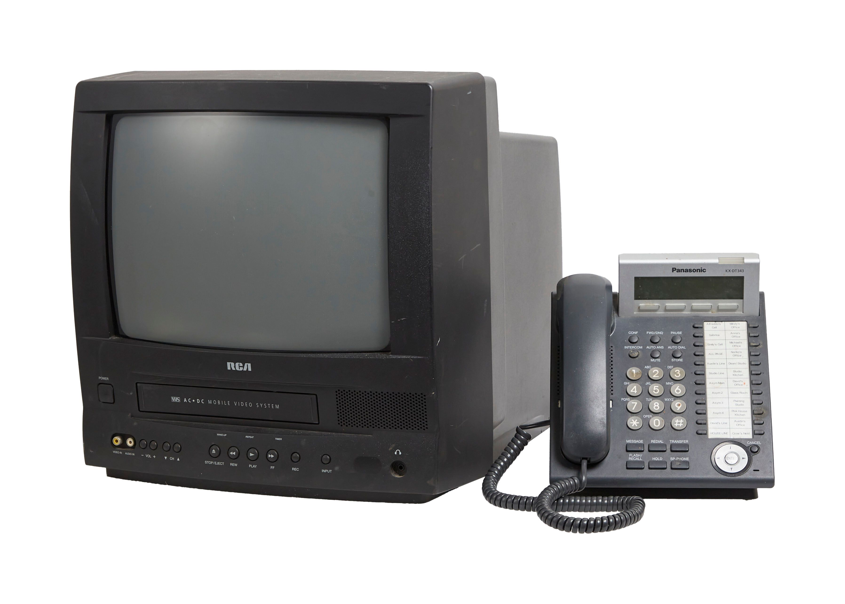 David Lynch | RCA TV/VCR Combo with Landline Phone