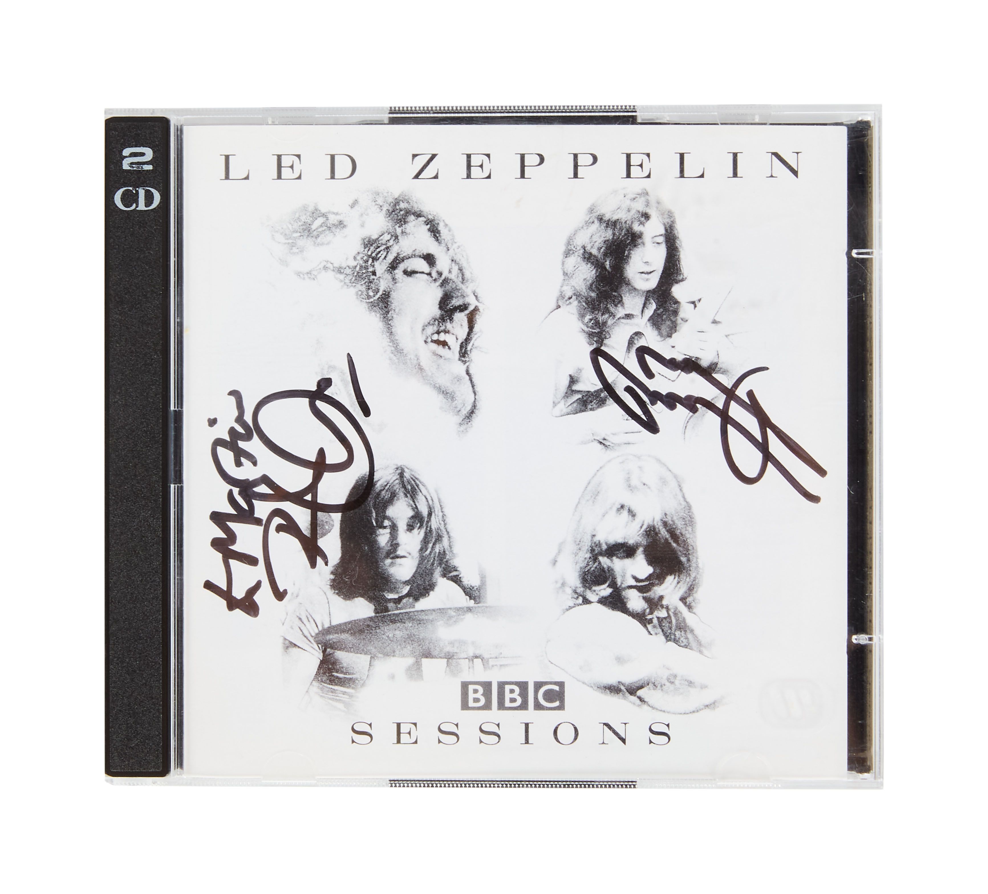 LED ZEPPELIN サイン入りCD Led Zeppelin | Robert Plant And Jimmy Page Signed 
