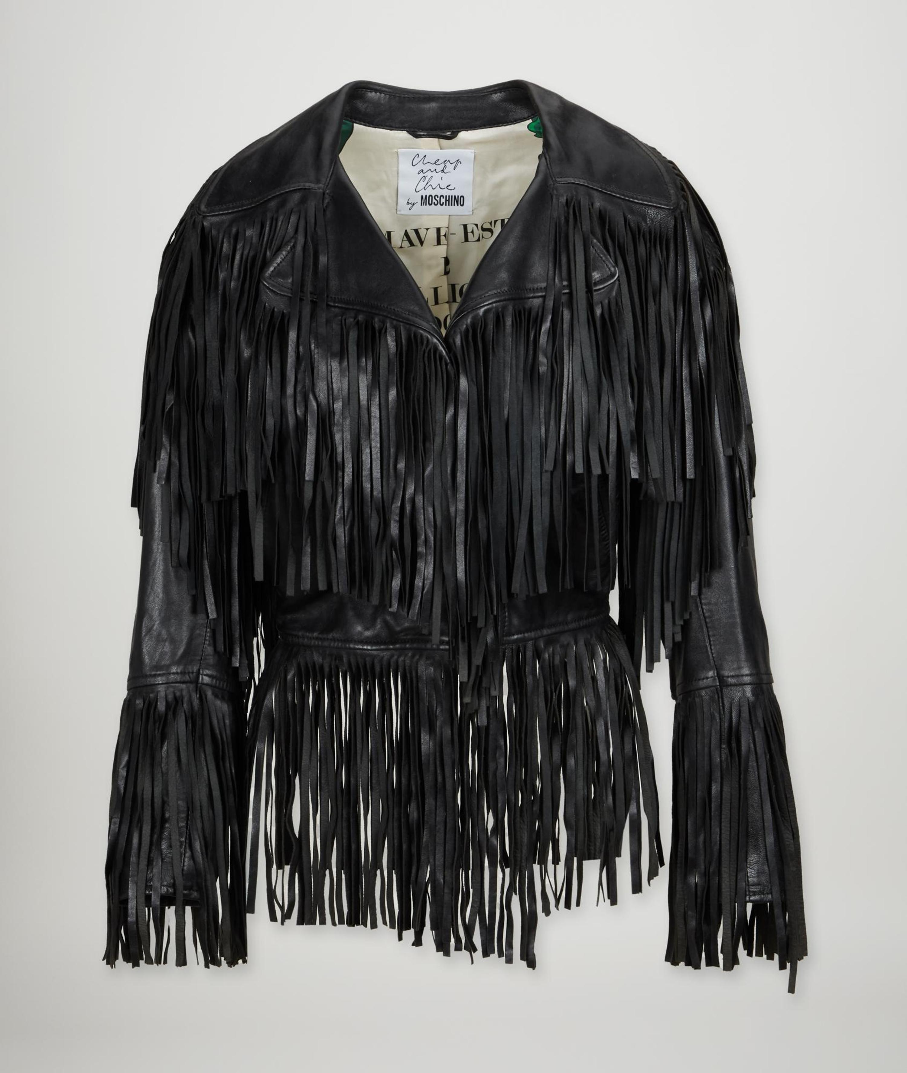 Moschino Cheap Chic | 1992 Fringe Leather Jacket