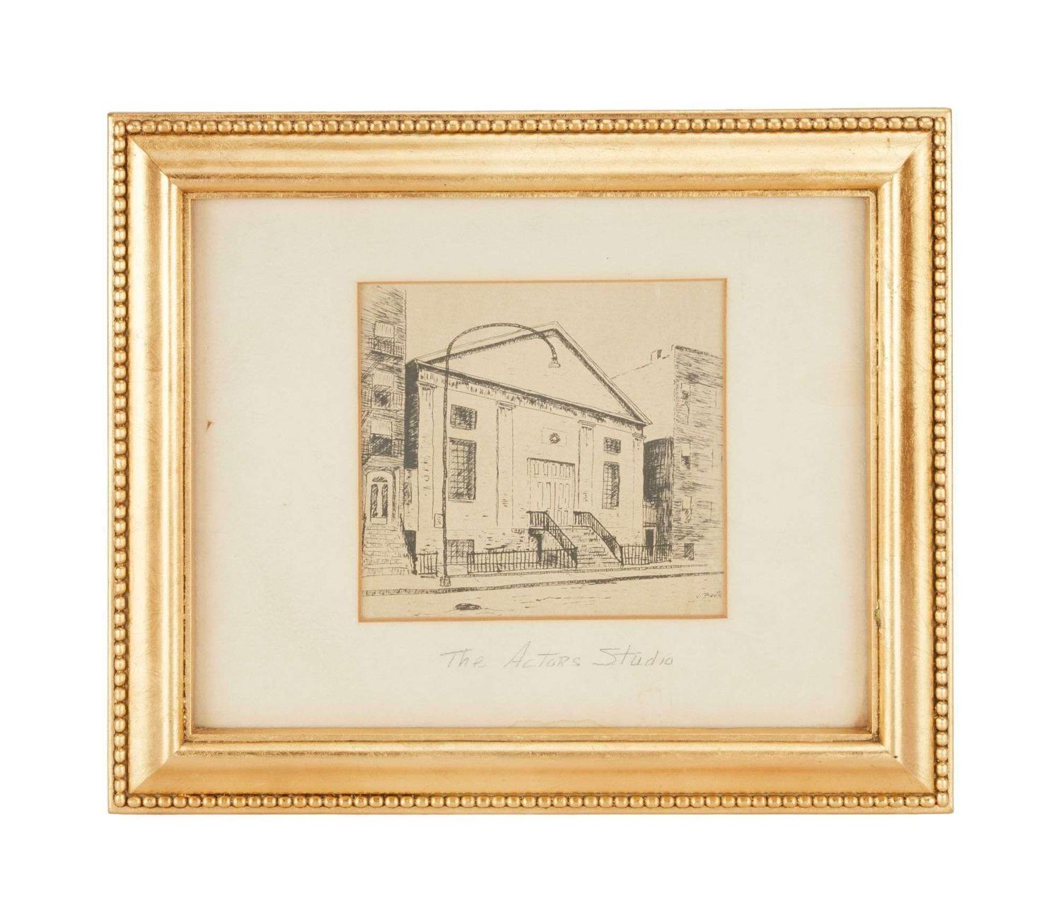 Lee Strasberg | Circa 1950s Print of The Actors Studio lot