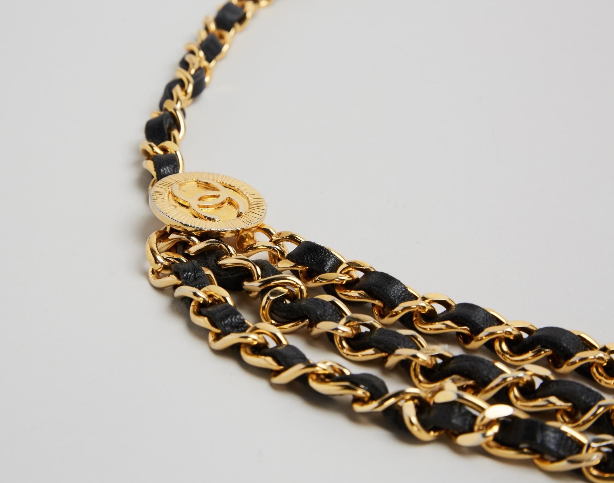 CHANEL シャネル トリプルチェーンベルト 1984 ゴールド GP CHANEL 美品 CHANEL シャネル チェーンベルト ココマーク 1984