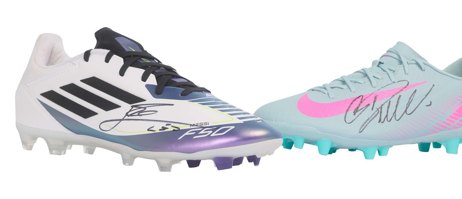 Lionel Messi and Ronaldo | Signed Boots (2) lot