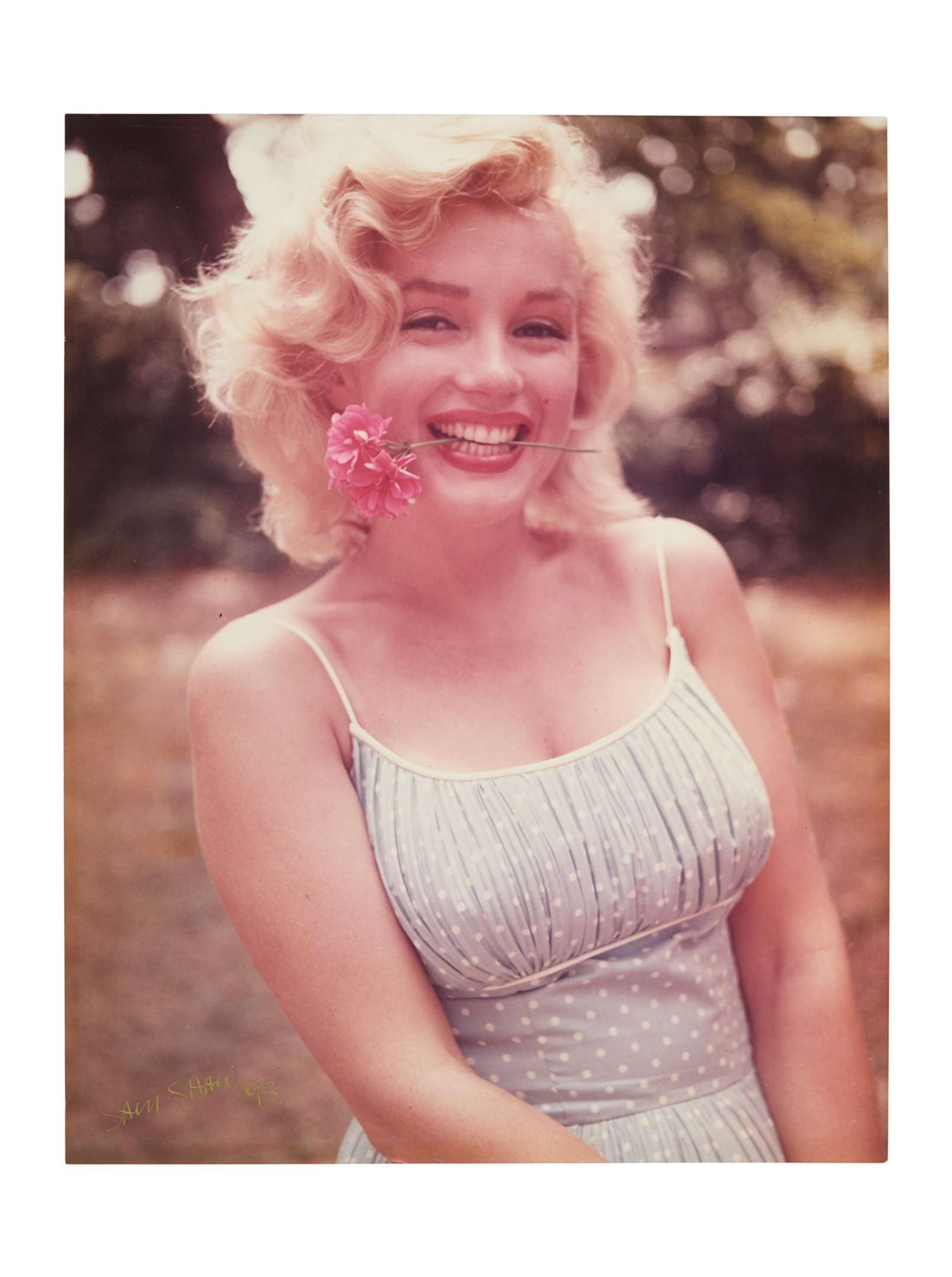 Marilyn Monroe | 1957/1993 Color Photograph Signed by Sam Shaw
