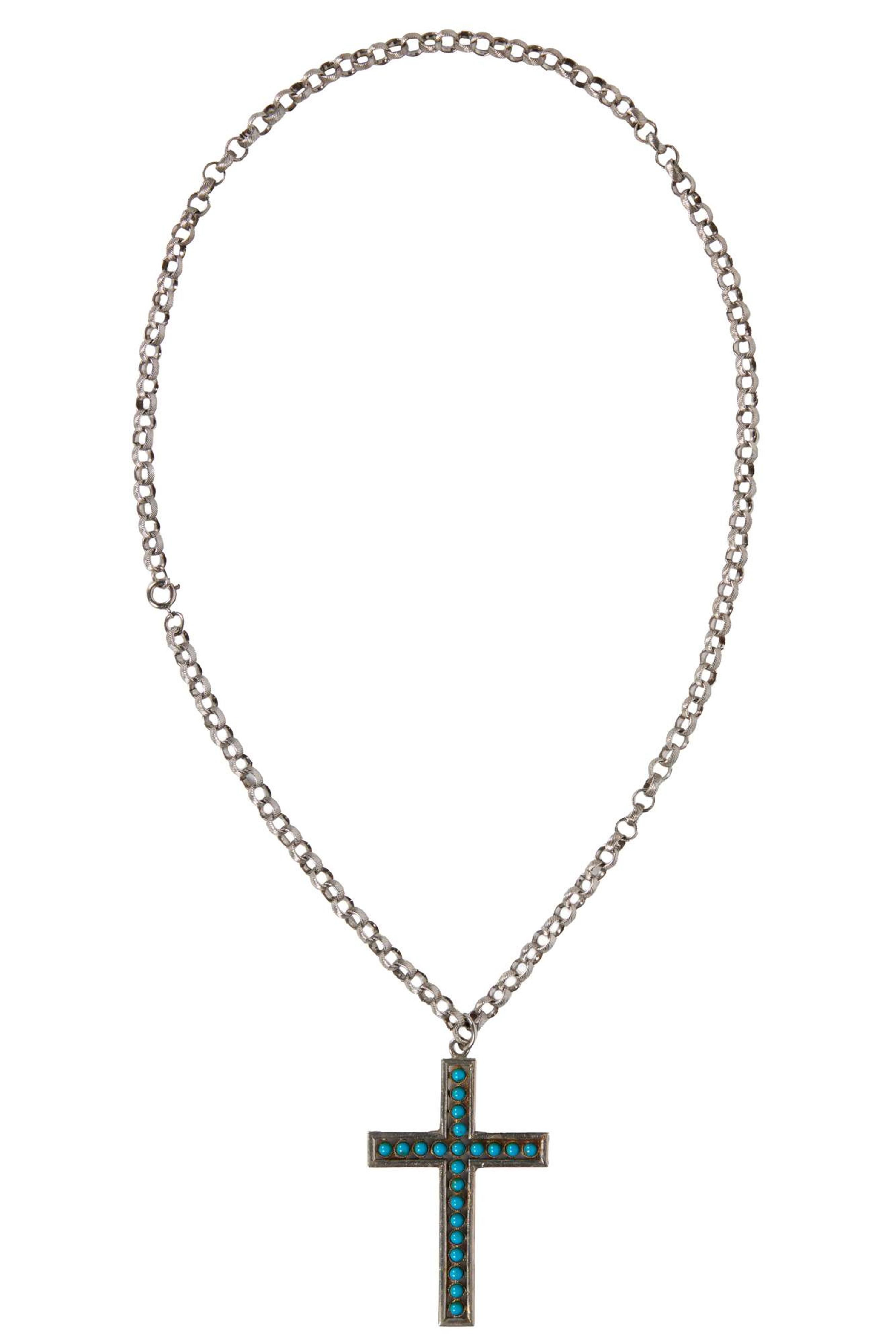 Elvis Presley | Turquoise Cross Pendant Necklace
