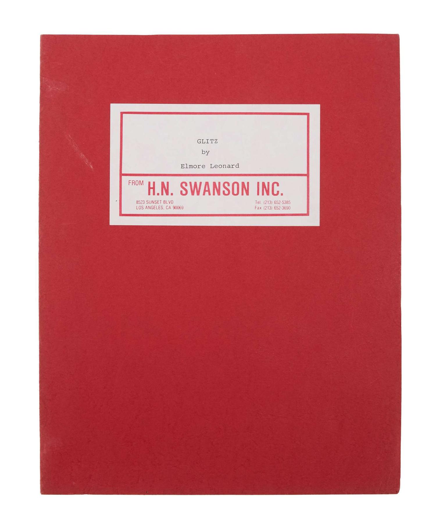 Elmore Leonard | Swanson “Glitz” Manuscript lot