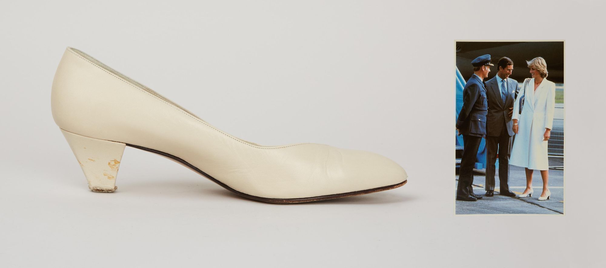 Princess Diana | 1981 Bruno Magli Cream Leather Pumps