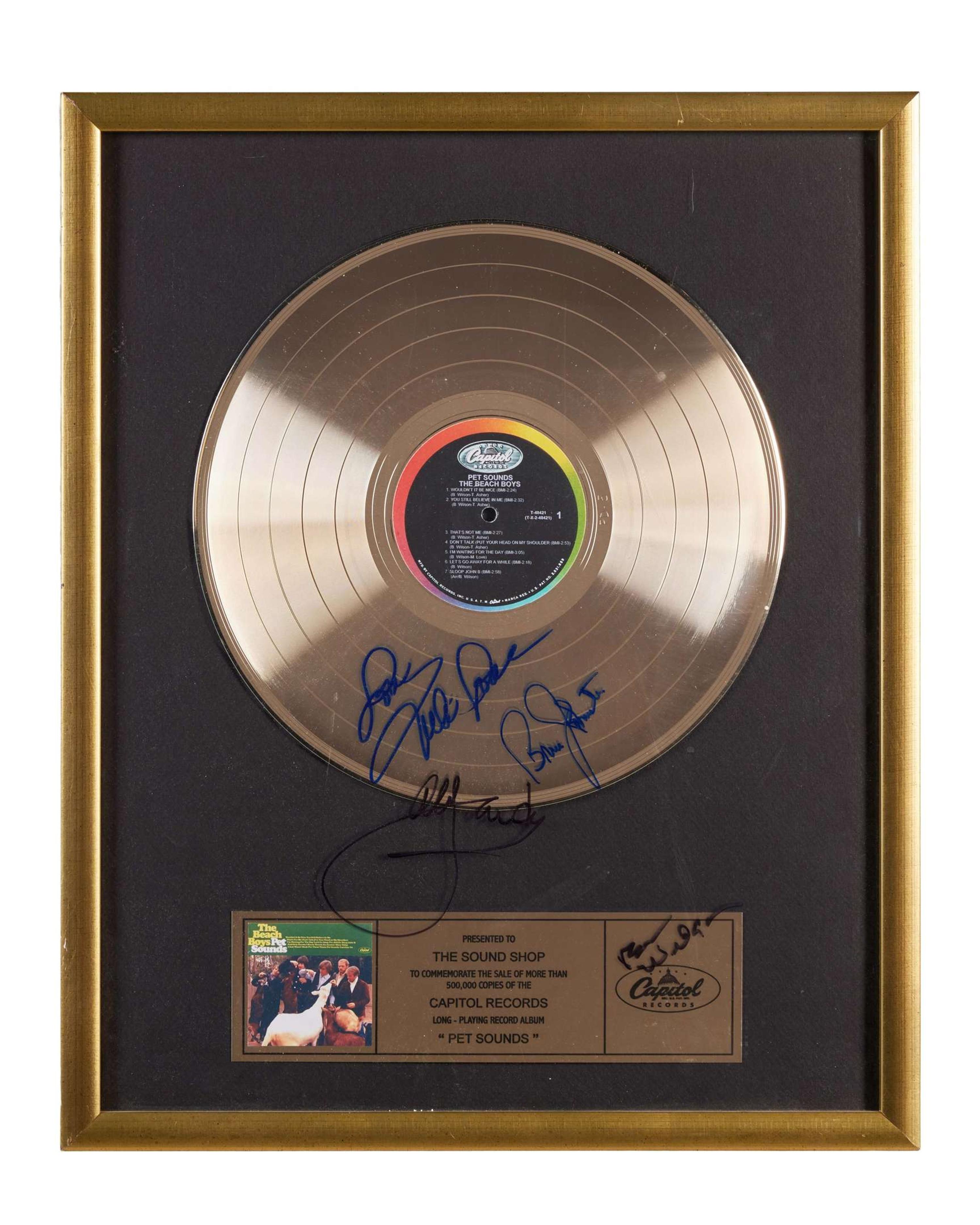 The Beach Boys | Signed “Pet Sounds” Gold Record (With Photos)