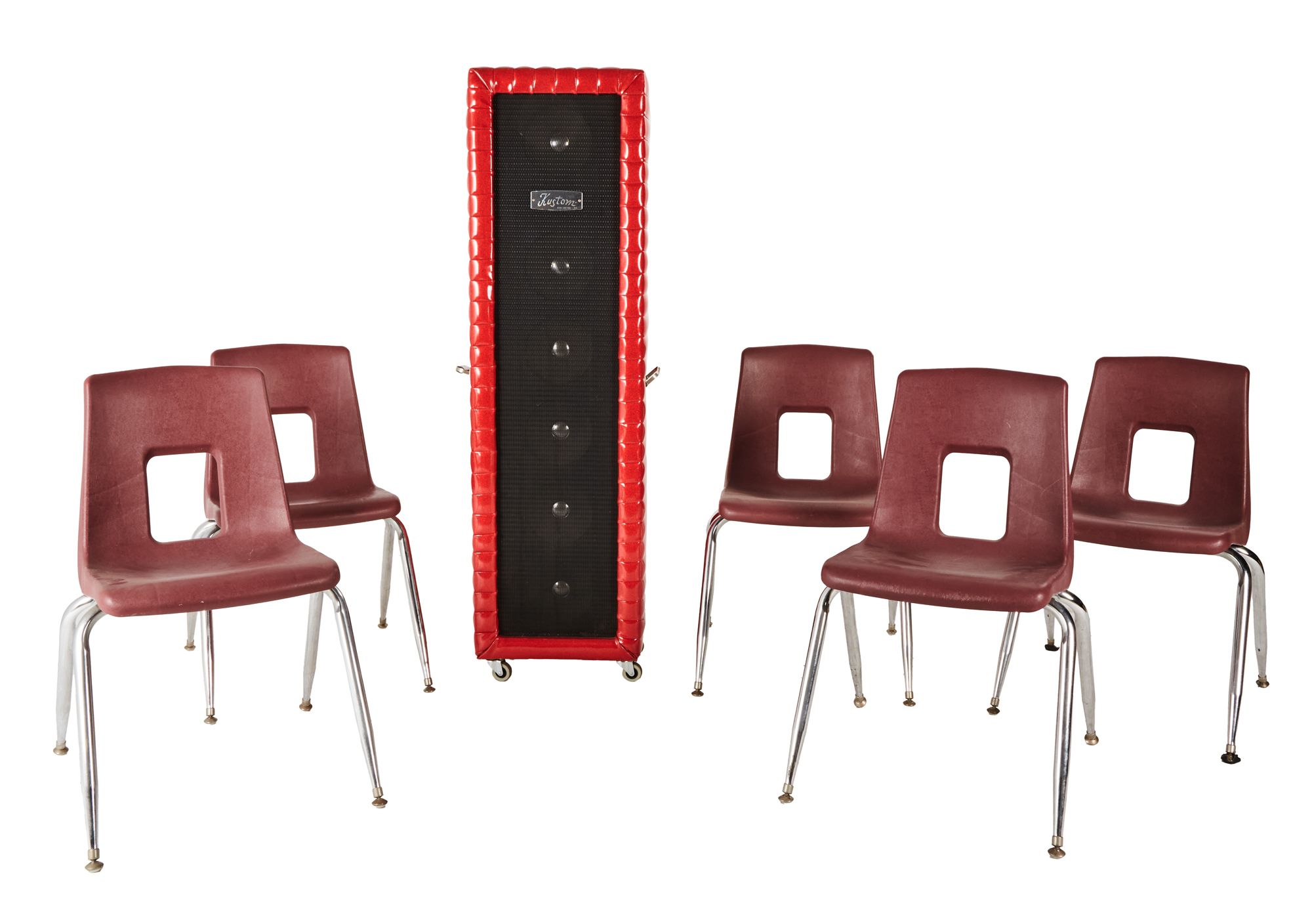 Glee | Choir Room Red Vinyl Loudspeaker with Chairs