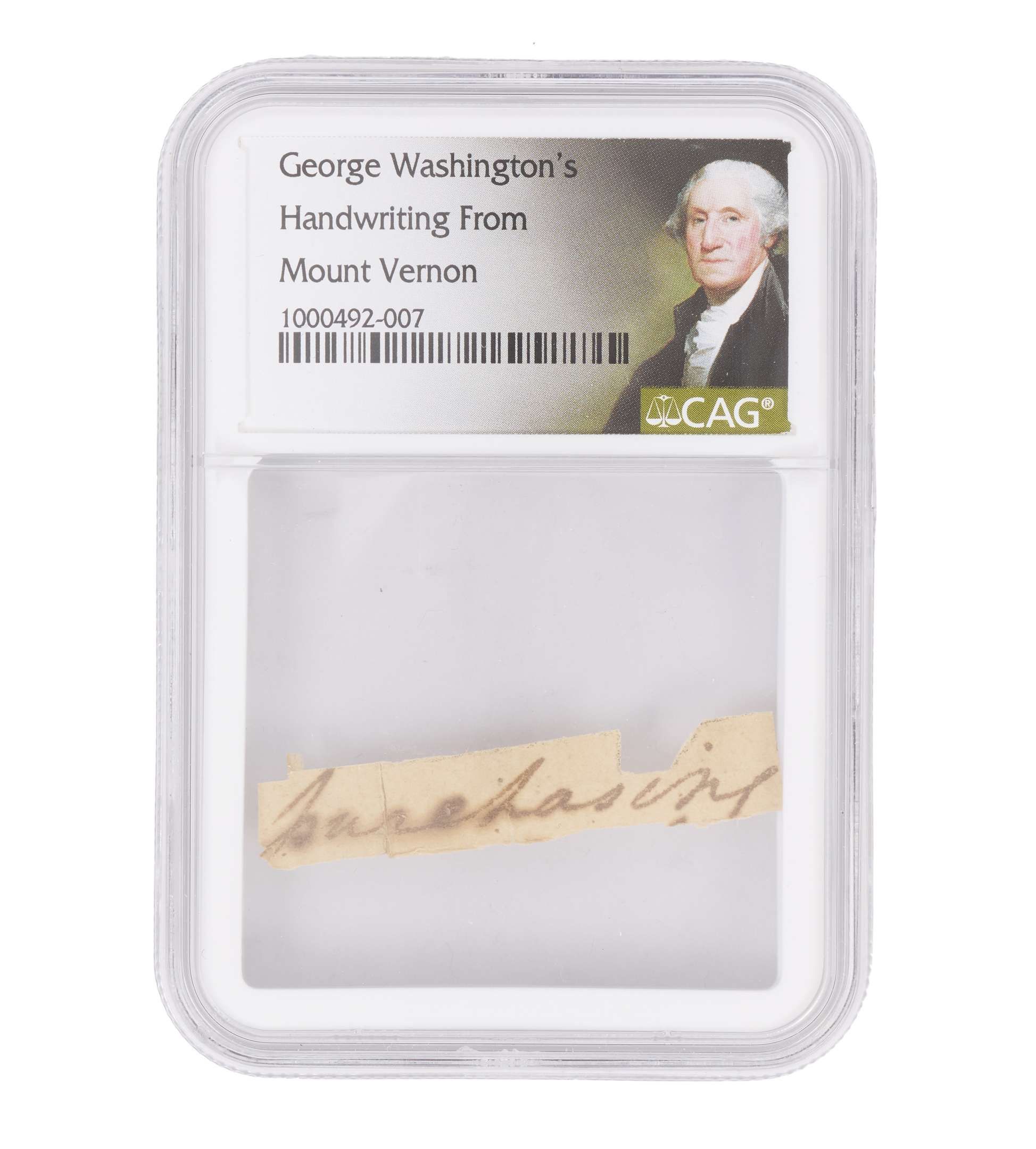 George Washington | Handwritten Letter Fragment