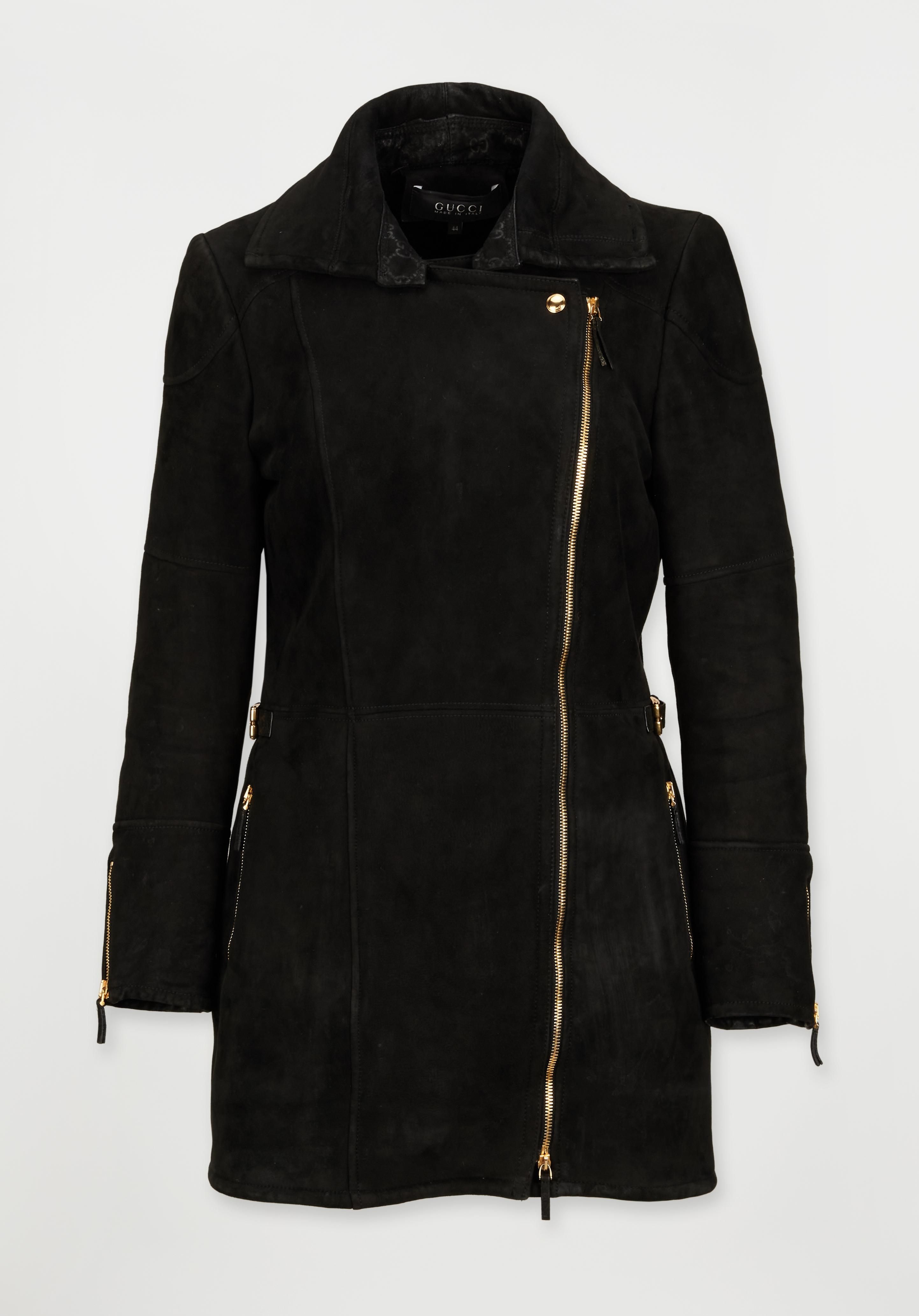 Gucci | Tom Ford Era Suede Shearling Lined Coat