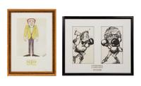 Friars Club | Five Misc. Framed Items