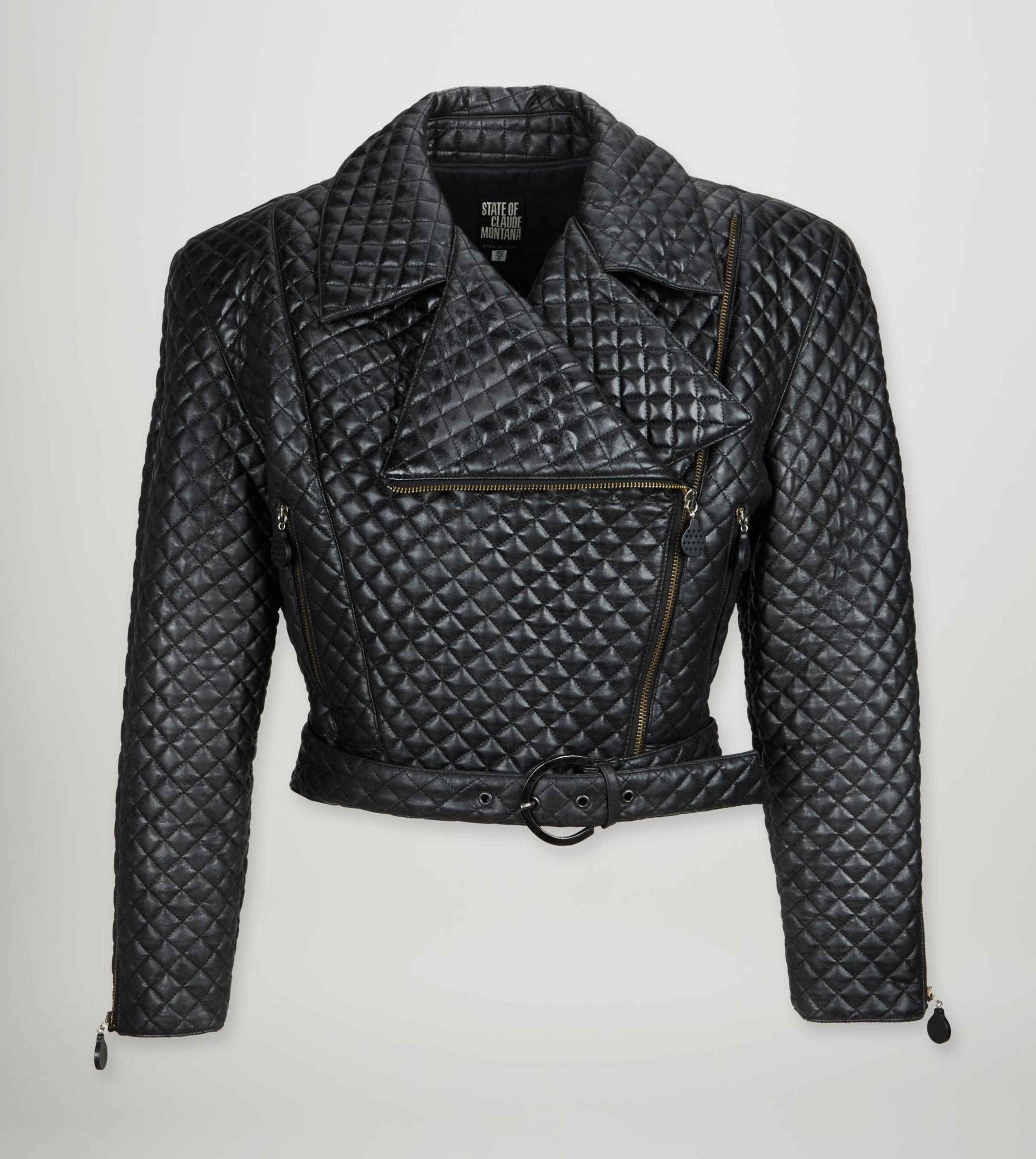 Claude Montana | 80s State of Claude Faux Leather Jacket