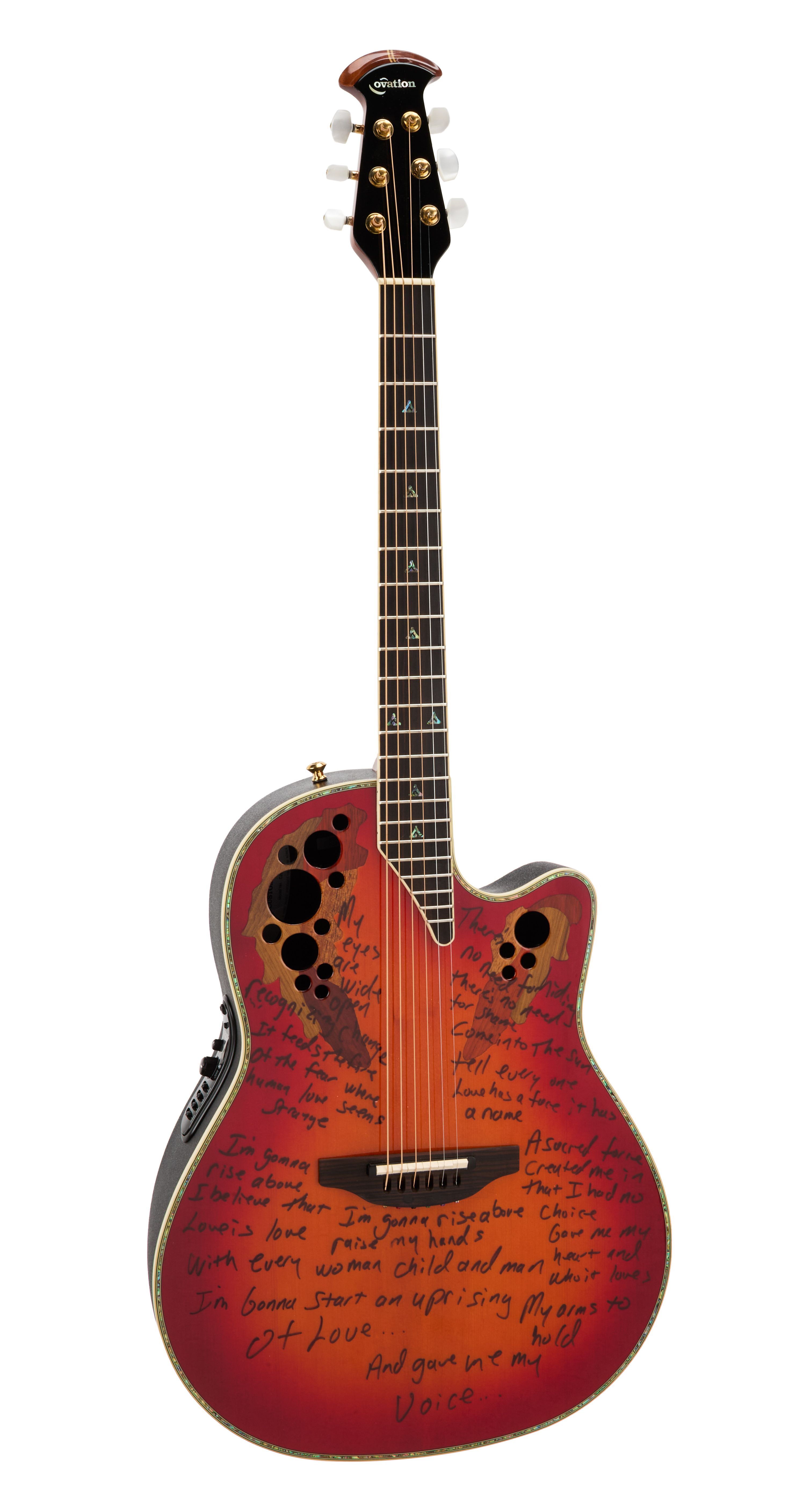 Melissa Etheridge | Owned and Inscribed Ovation Custom Elite